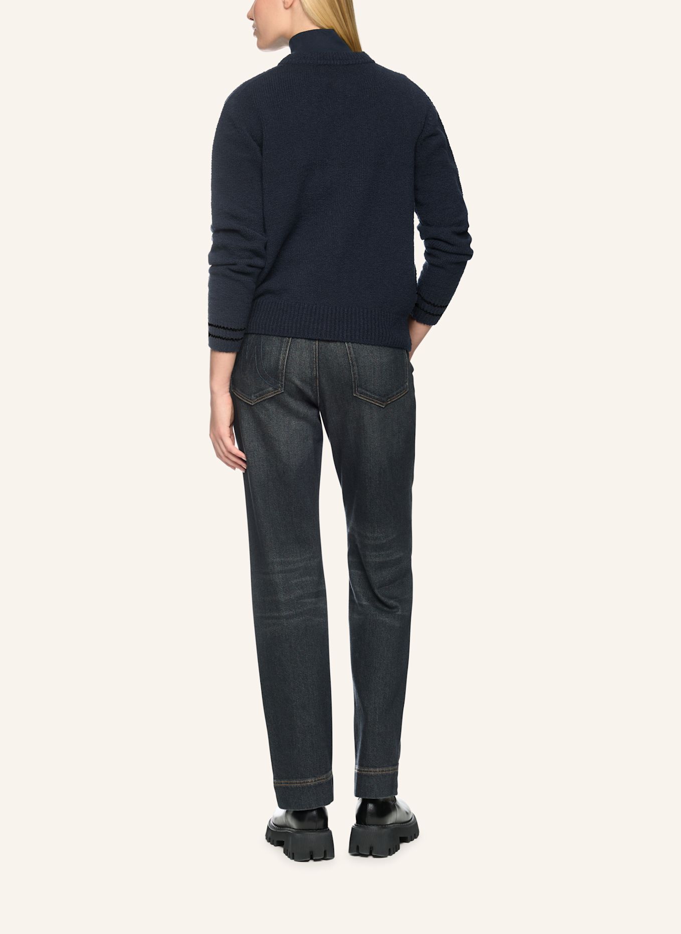MARC CAIN Cardigan: DUNKELBLAU
