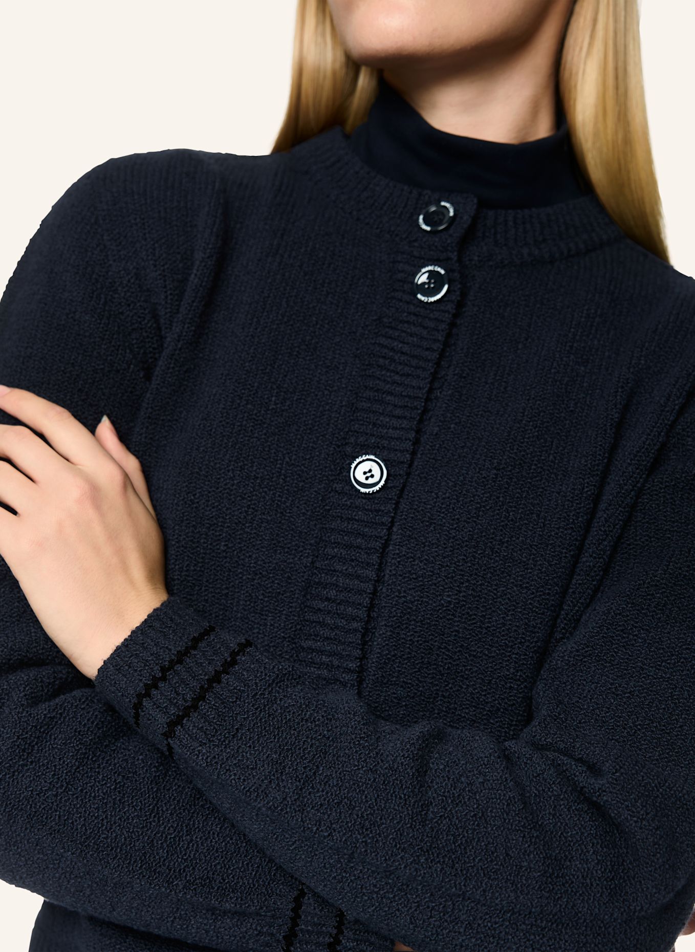MARC CAIN Cardigan: DUNKELBLAU