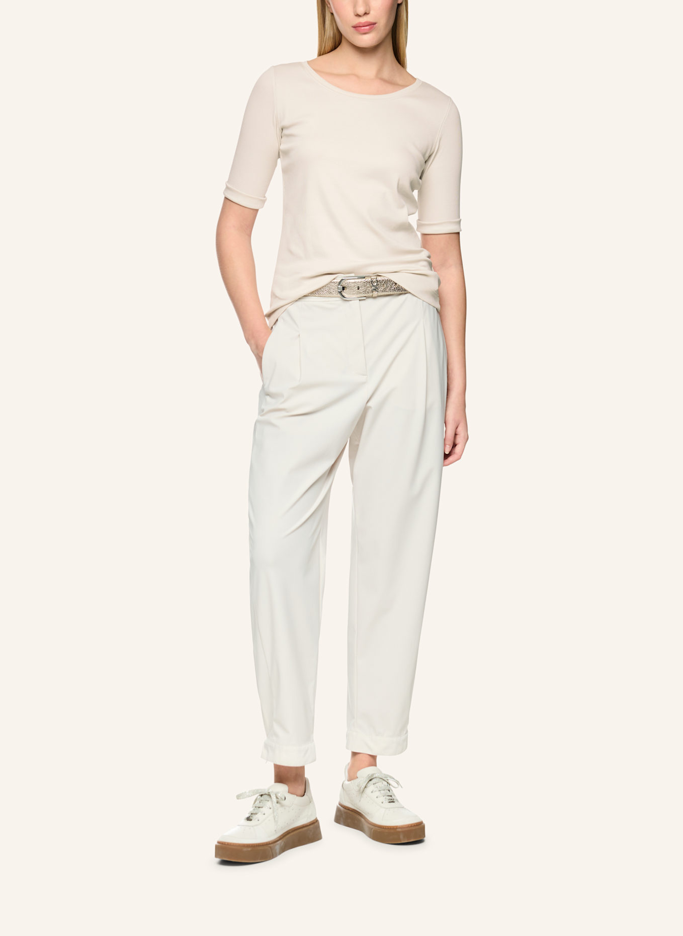 MARC CAIN T-Shirt: CREME