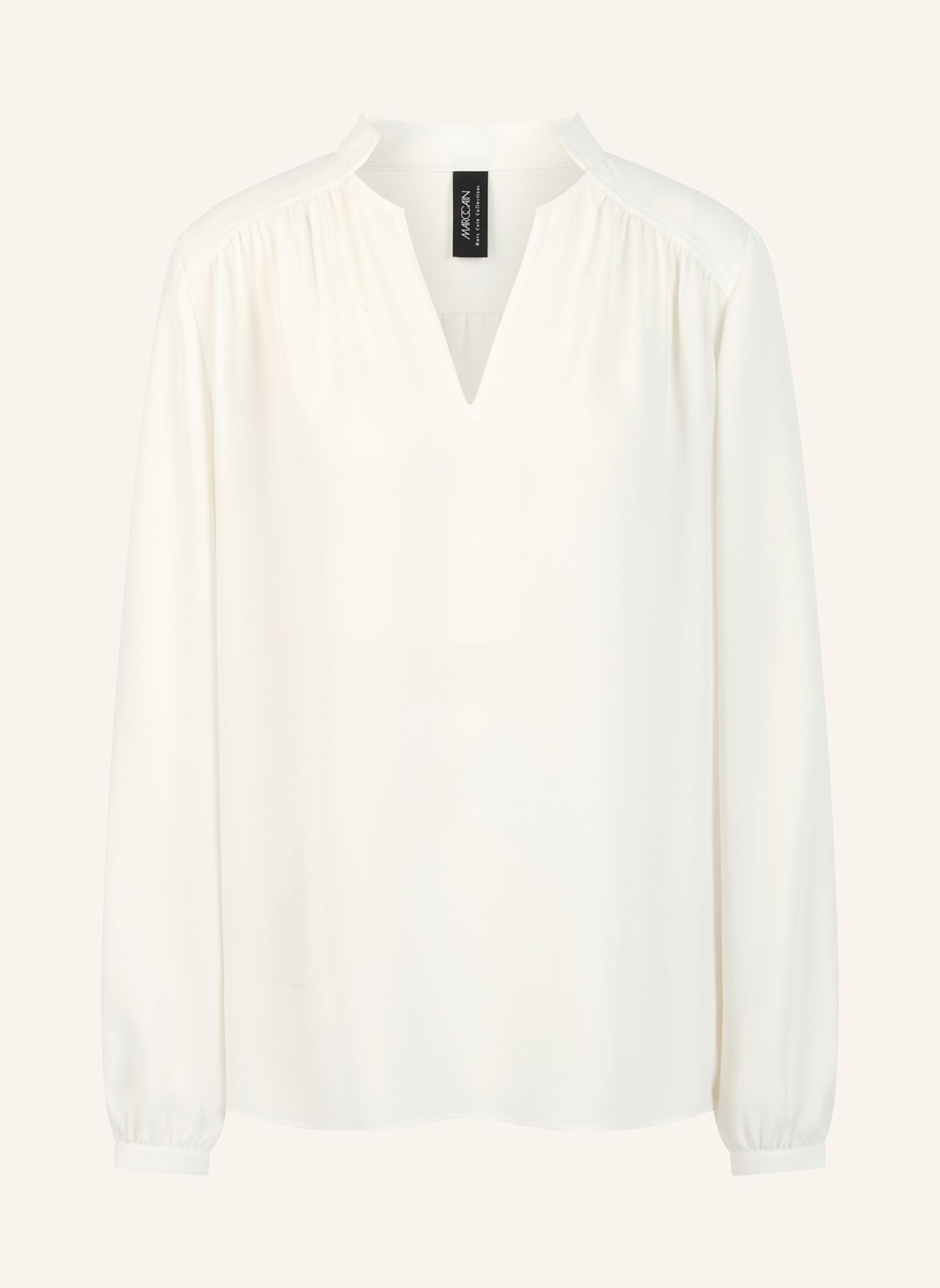 MARC CAIN Blusenshirt: WEISS / CREME