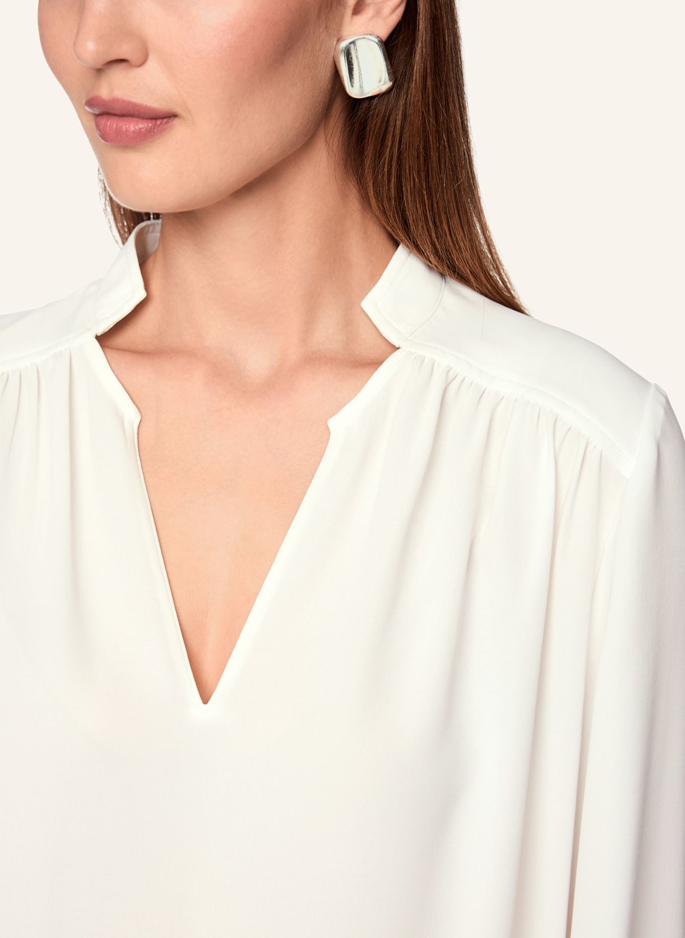 MARC CAIN Blusenshirt: WEISS / CREME