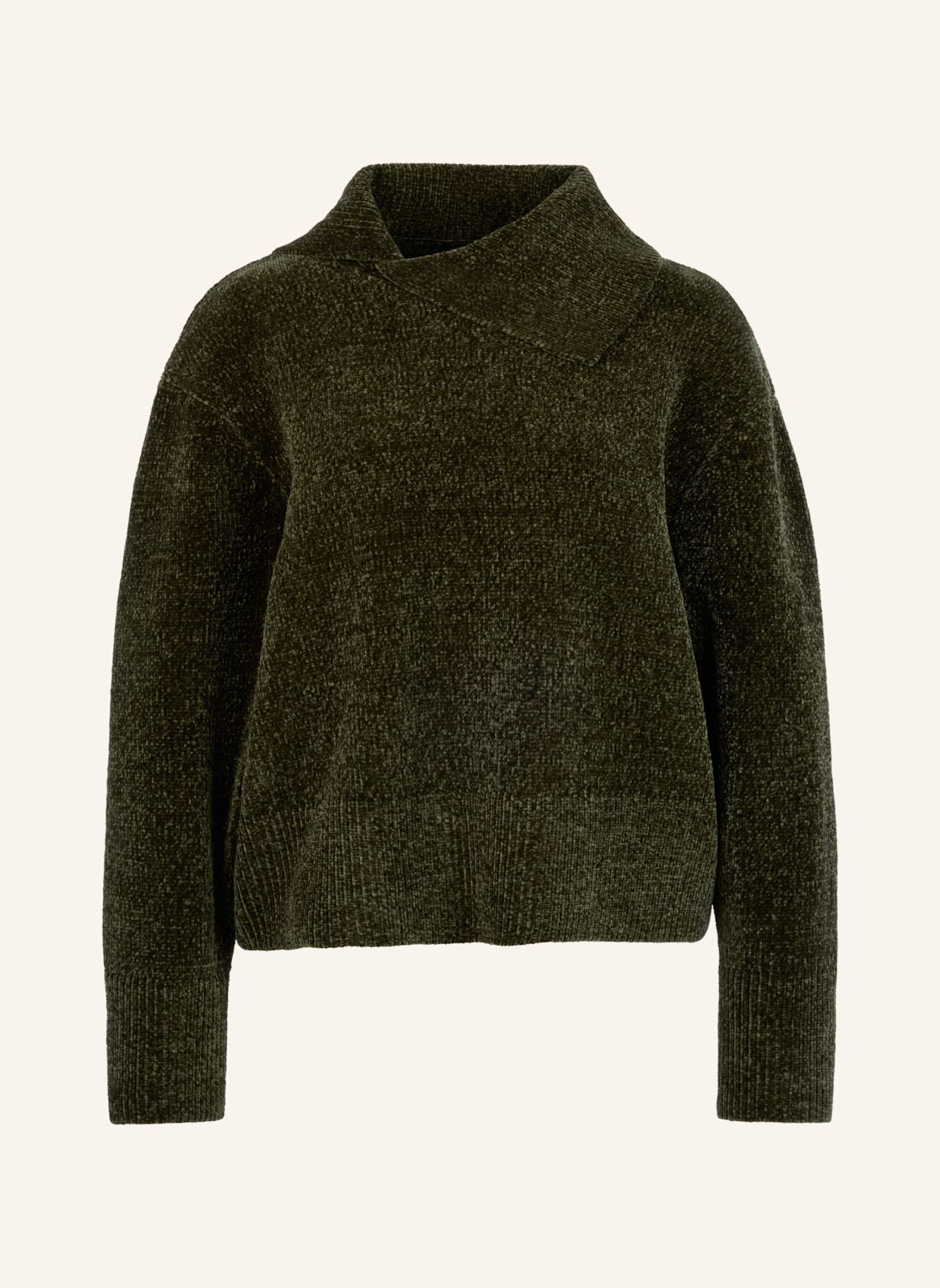 MARC CAIN Pullover: DUNKELGRÜN