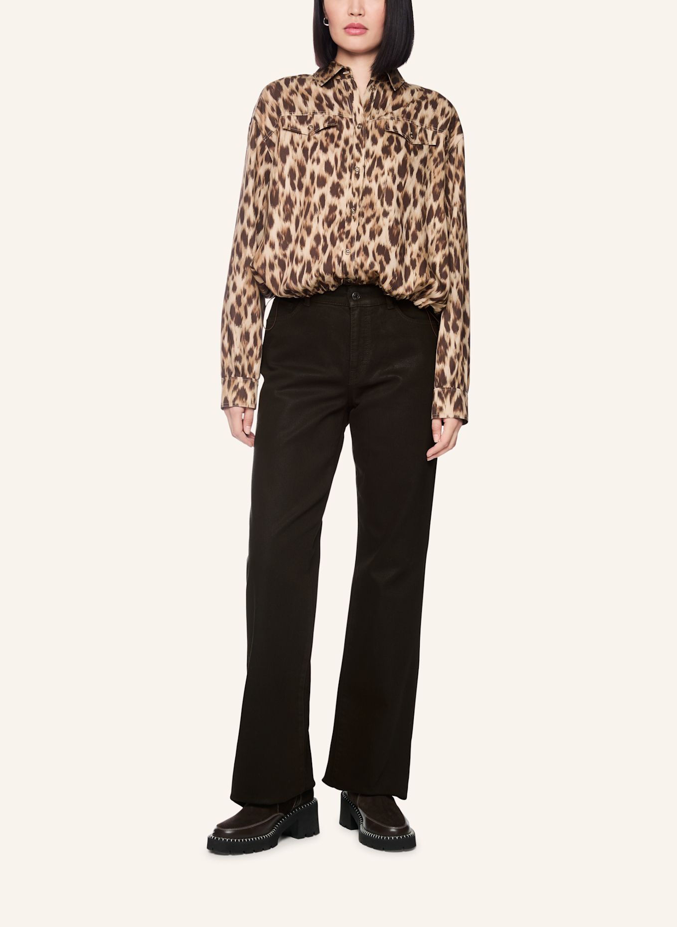 MARC CAIN Jeans FARO: DUNKELBRAUN