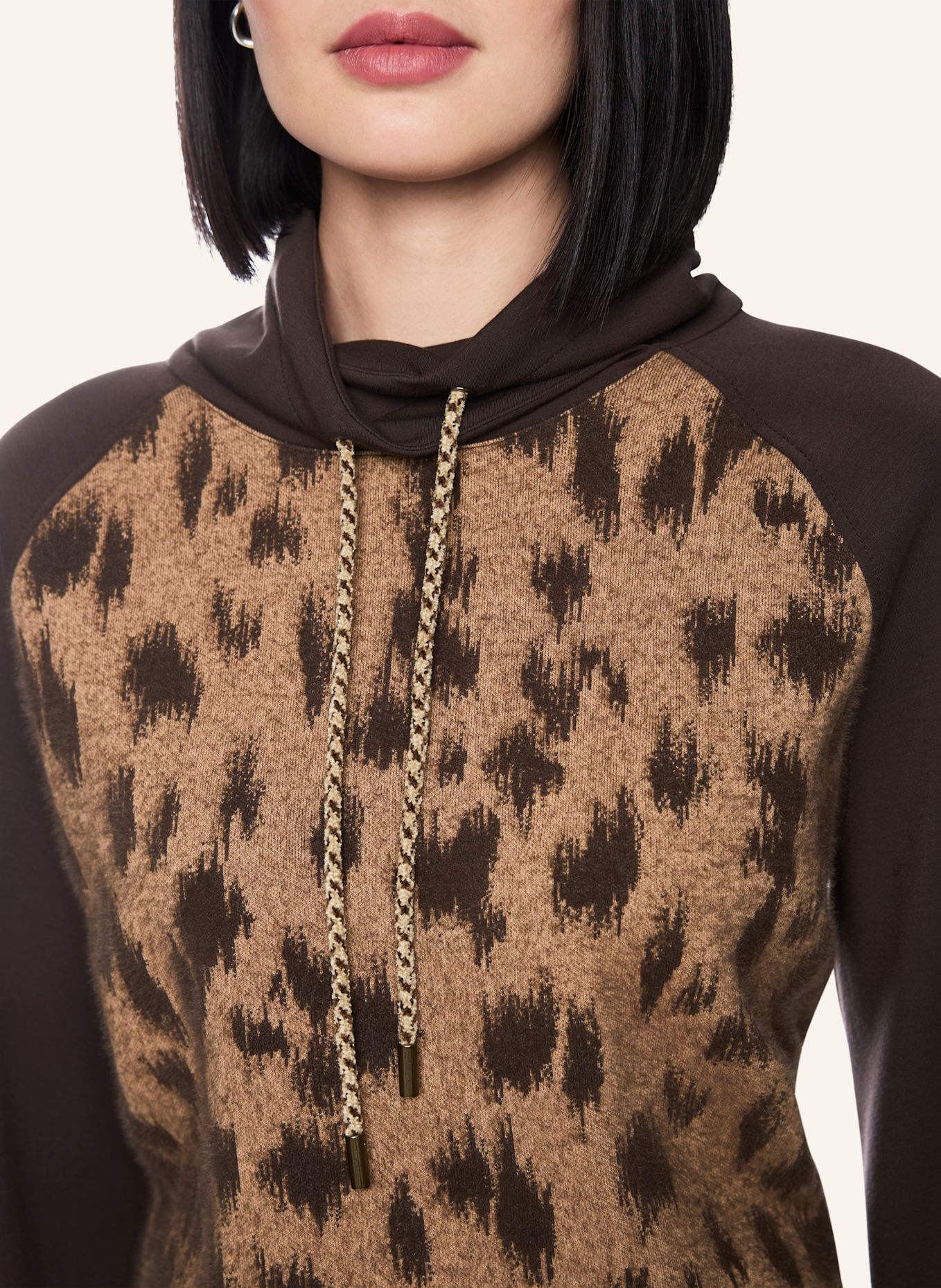 MARC CAIN Pullover: HELLBRAUN
