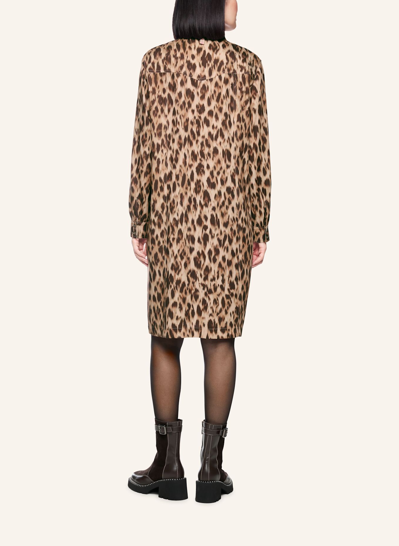 MARC CAIN Kleid: DUNKELBRAUN