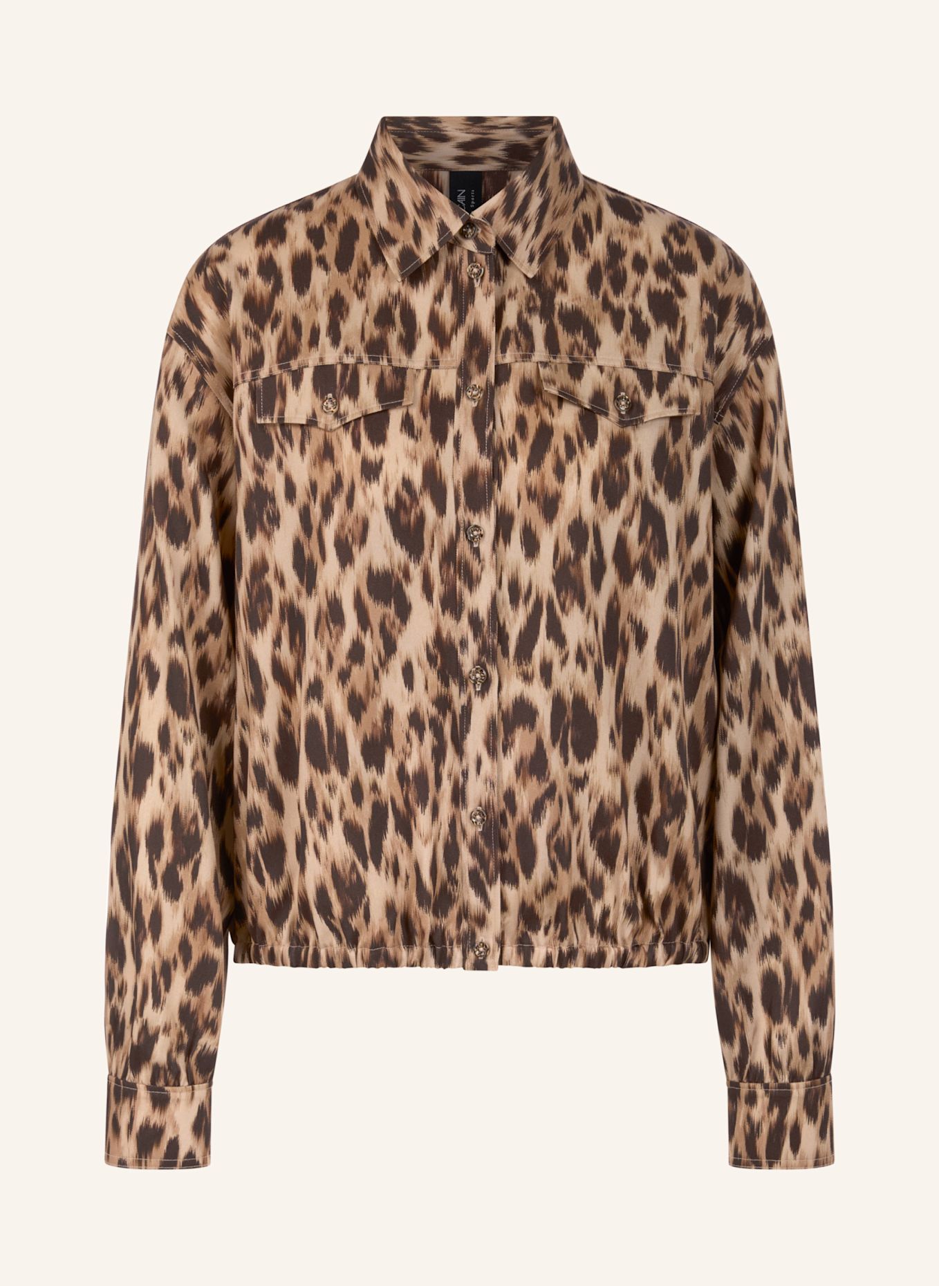MARC CAIN Bluse: DUNKELBRAUN