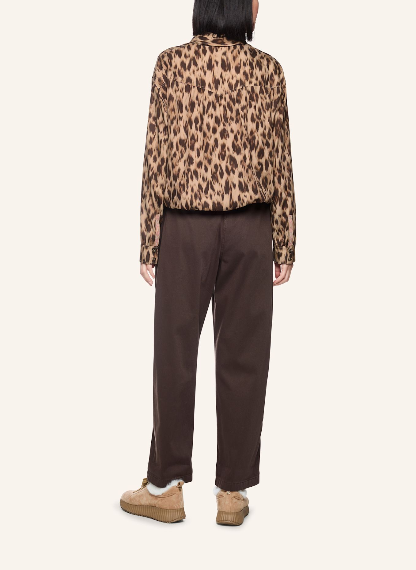 MARC CAIN Bluse: DUNKELBRAUN