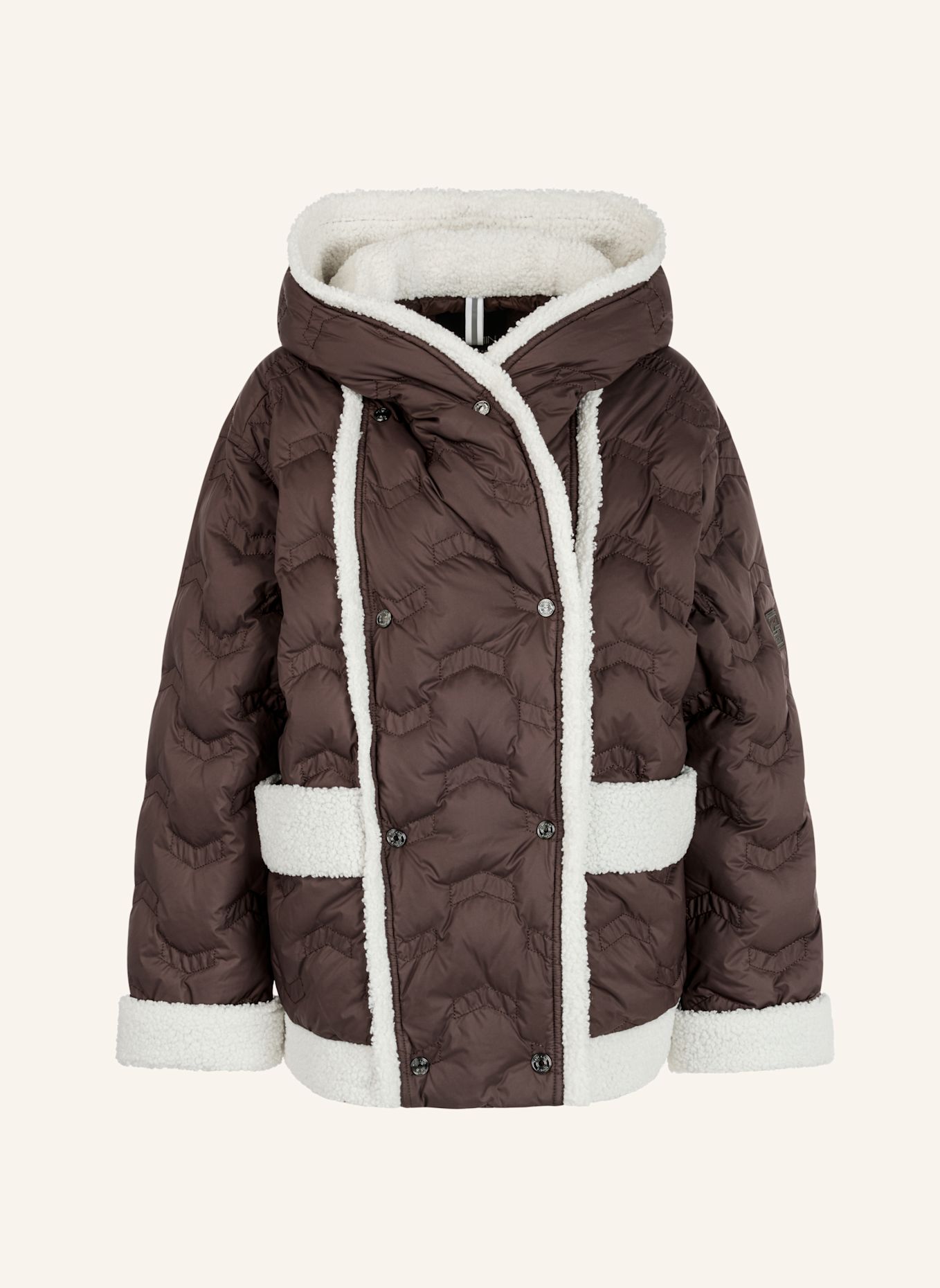 MARC CAIN Outdoor-Jacke: DUNKELBRAUN