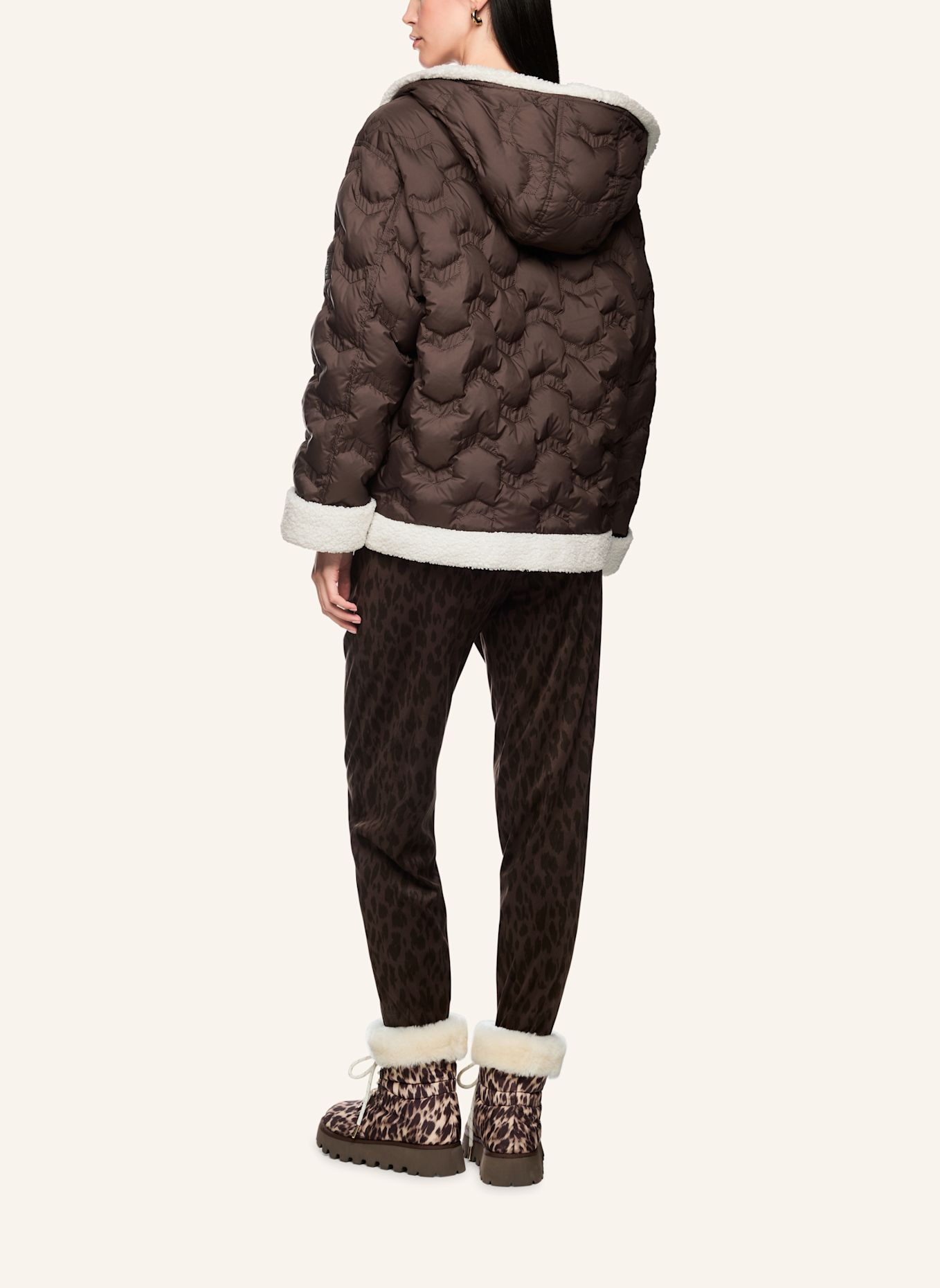 MARC CAIN Outdoor-Jacke: DUNKELBRAUN