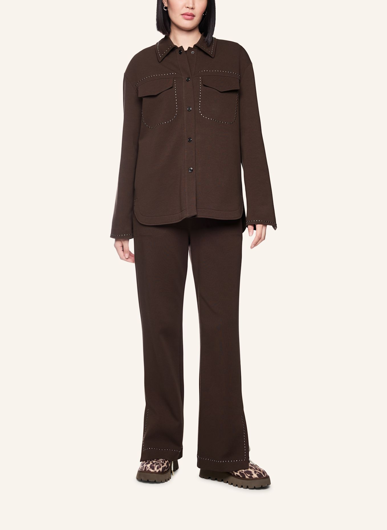 MARC CAIN Jacke: DUNKELBRAUN