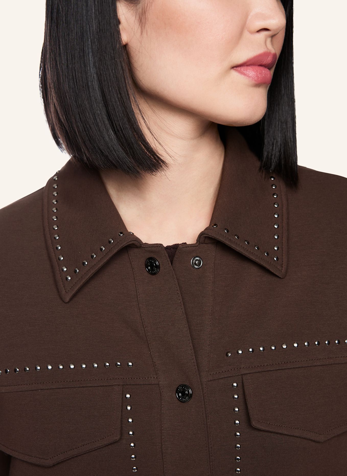 MARC CAIN Jacke: DUNKELBRAUN