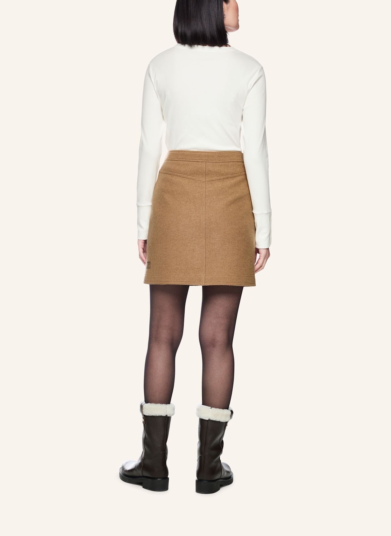 MARC CAIN T-Shirt: WEISS / CREME