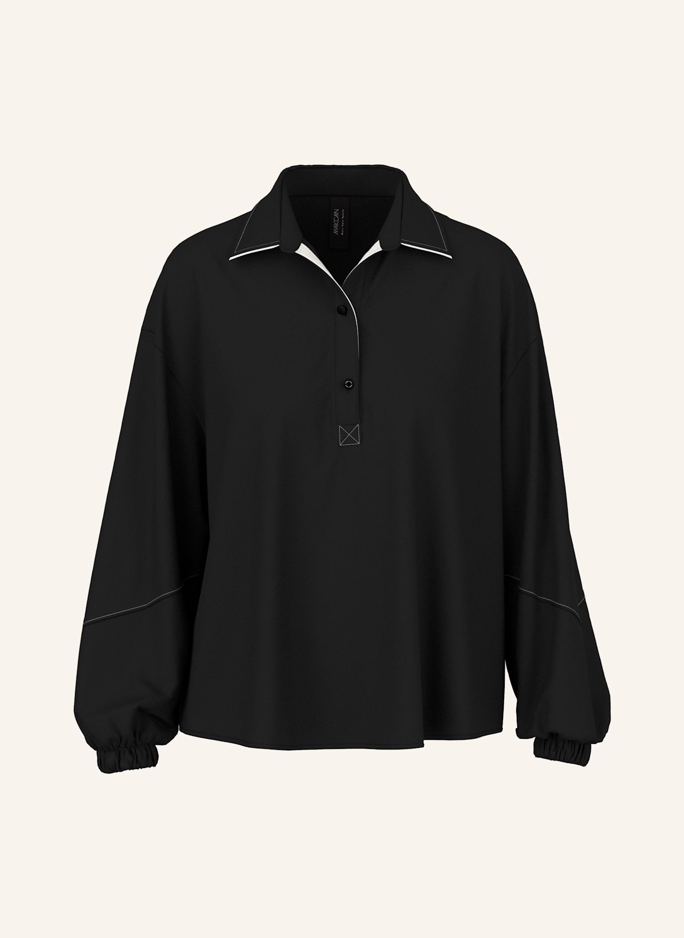 MARC CAIN Bluse: SCHWARZ