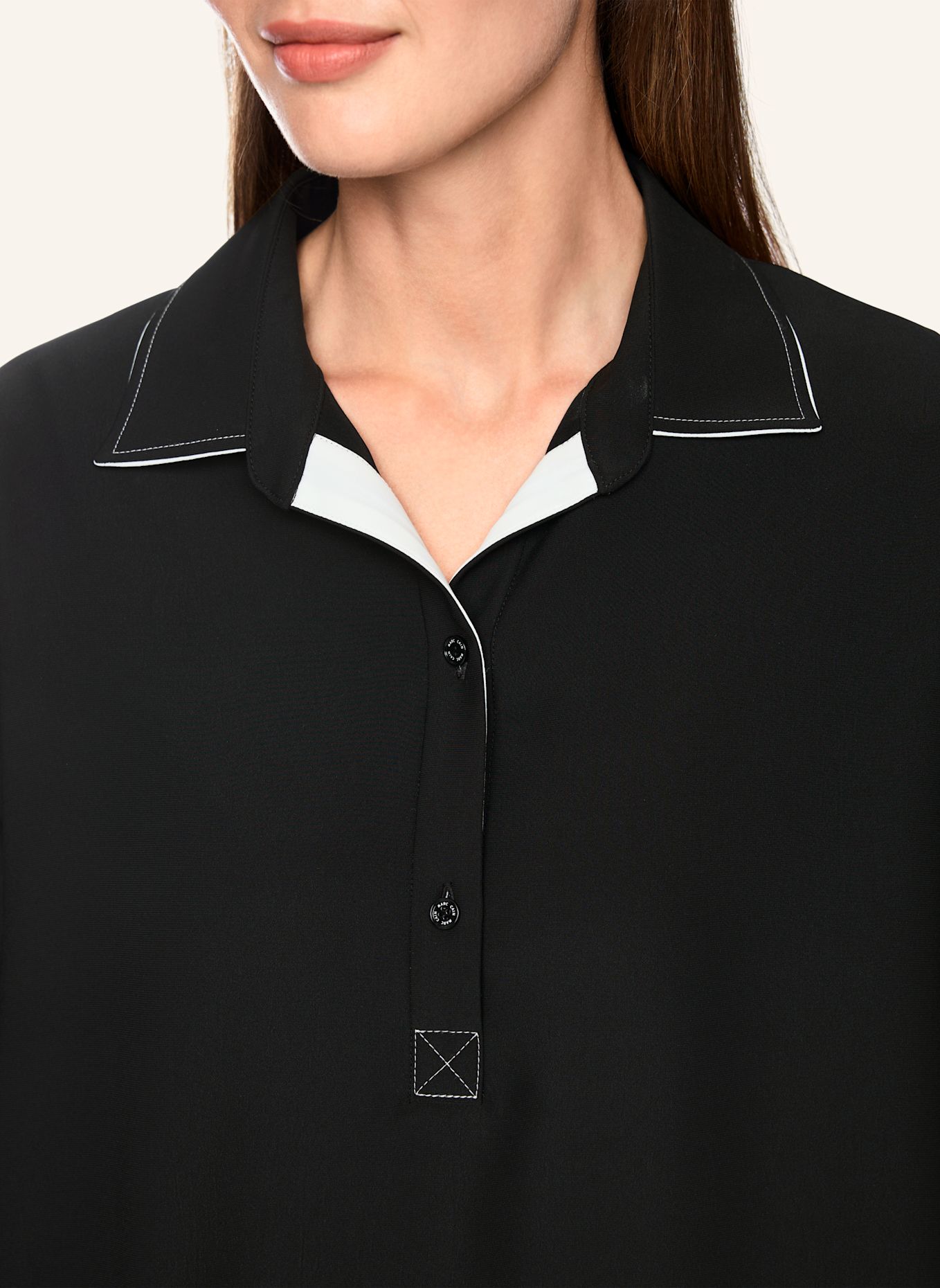 MARC CAIN Bluse: SCHWARZ
