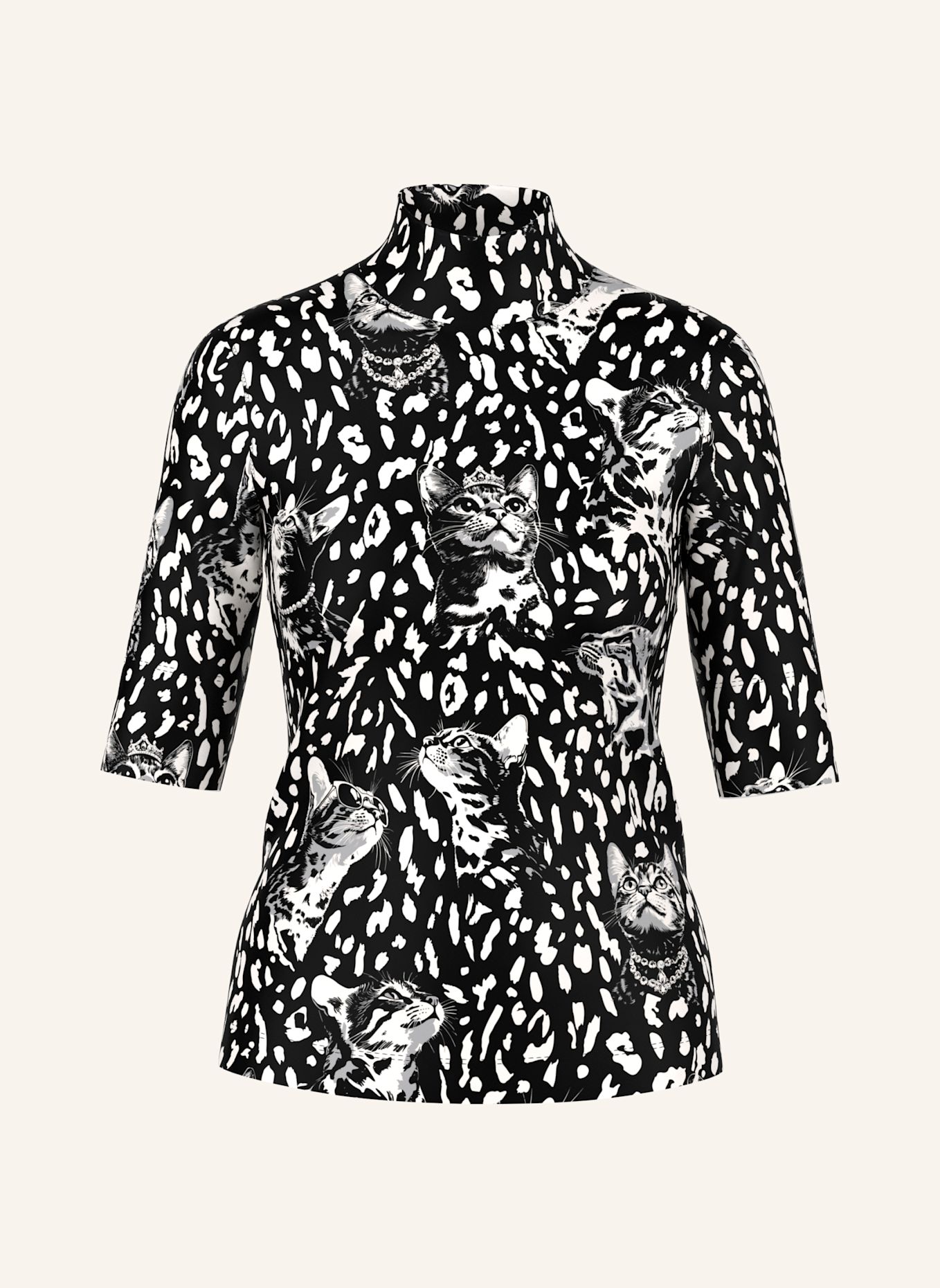 MARC CAIN T-Shirt: SCHWARZ
