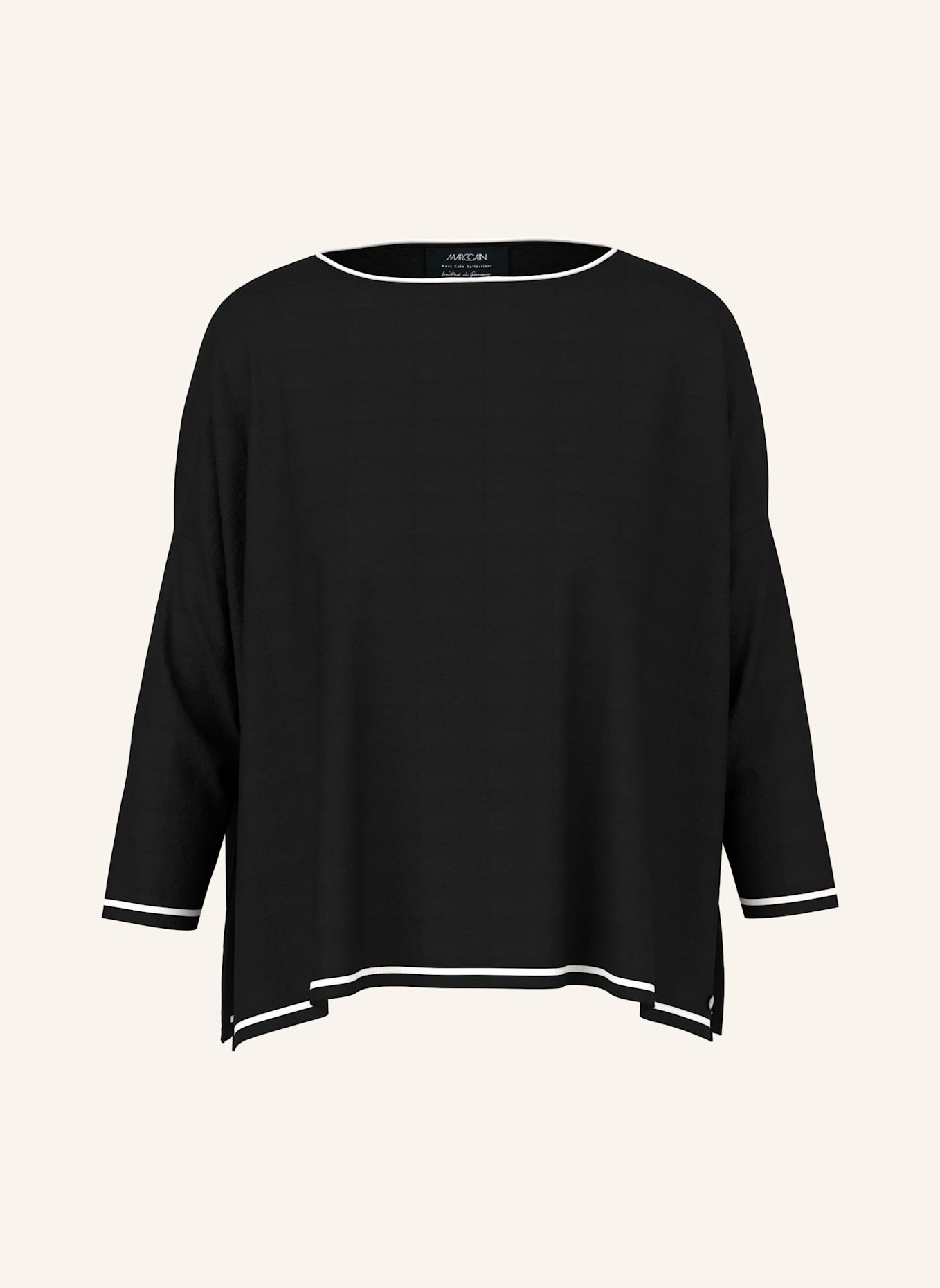 MARC CAIN Pullover: SCHWARZ