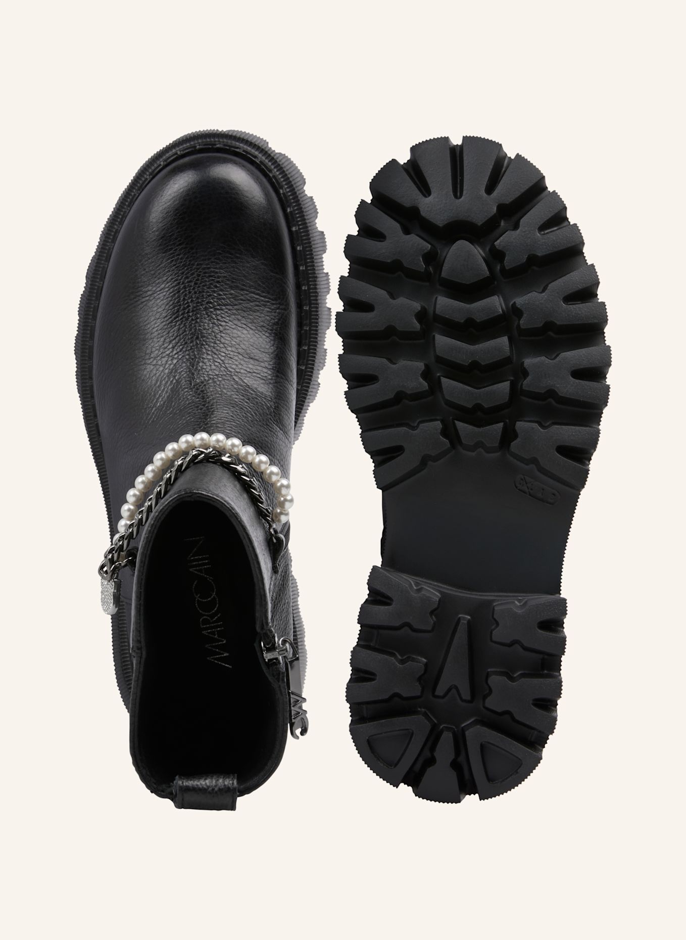 MARC CAIN Stiefelette: SCHWARZ