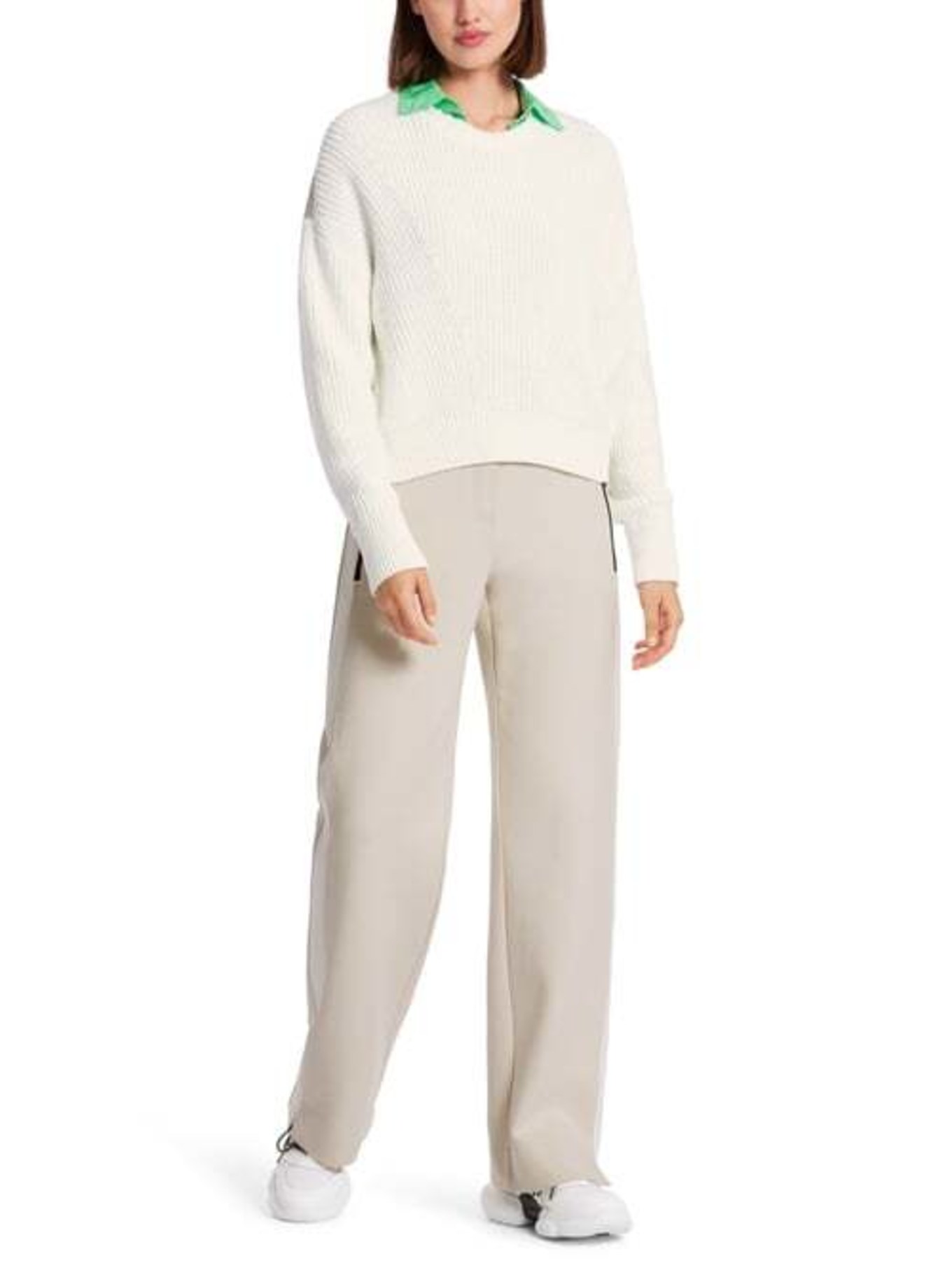 MARC CAIN Pullover, Farbe: WEISS/ CREME (Bild 8)