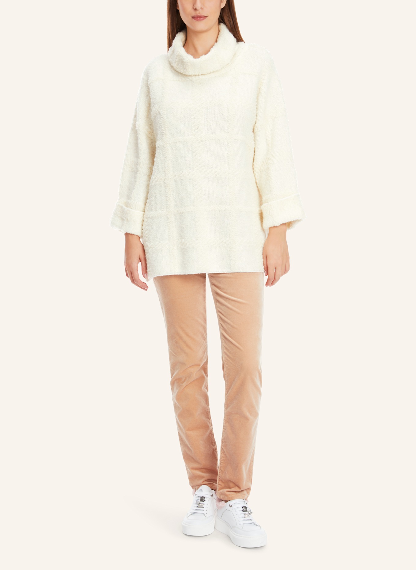 MARC CAIN Pullover, Farbe: WEISS/ CREME (Bild 4)