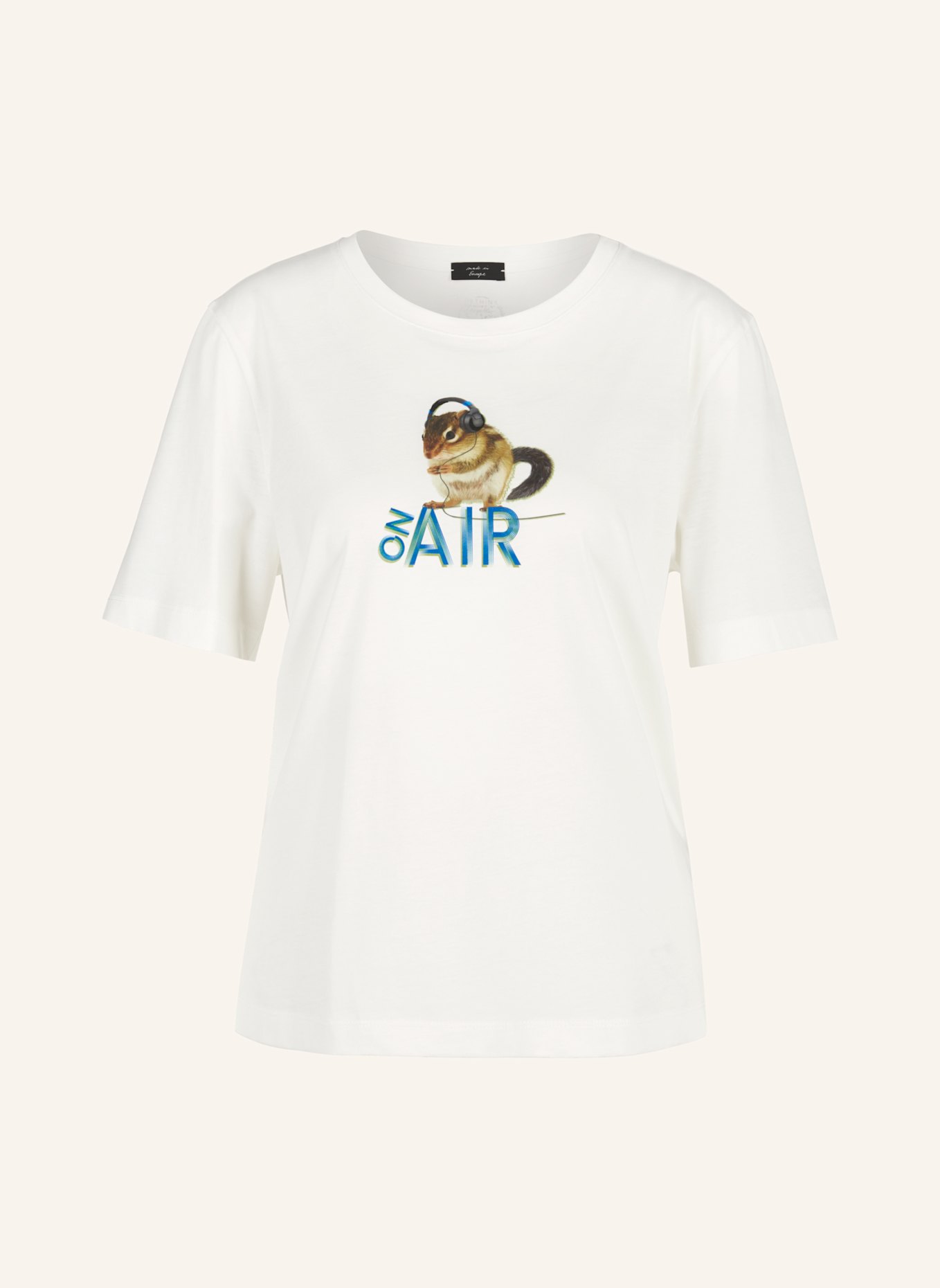 MARC CAIN T-Shirt, Farbe: WEISS/ CREME (Bild 1)