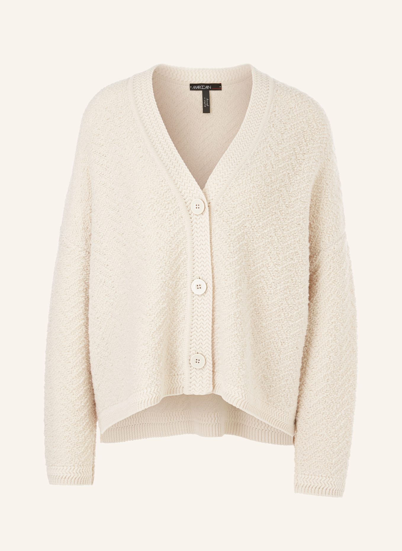 MARC CAIN Cardigan, Farbe: CREME (Bild 1)