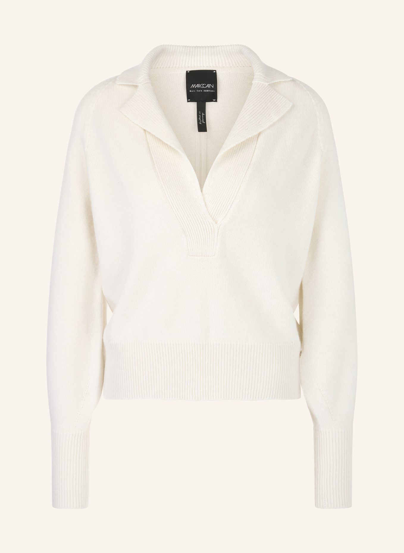 MARC CAIN Pullover, Farbe: WEISS/ CREME (Bild 1)