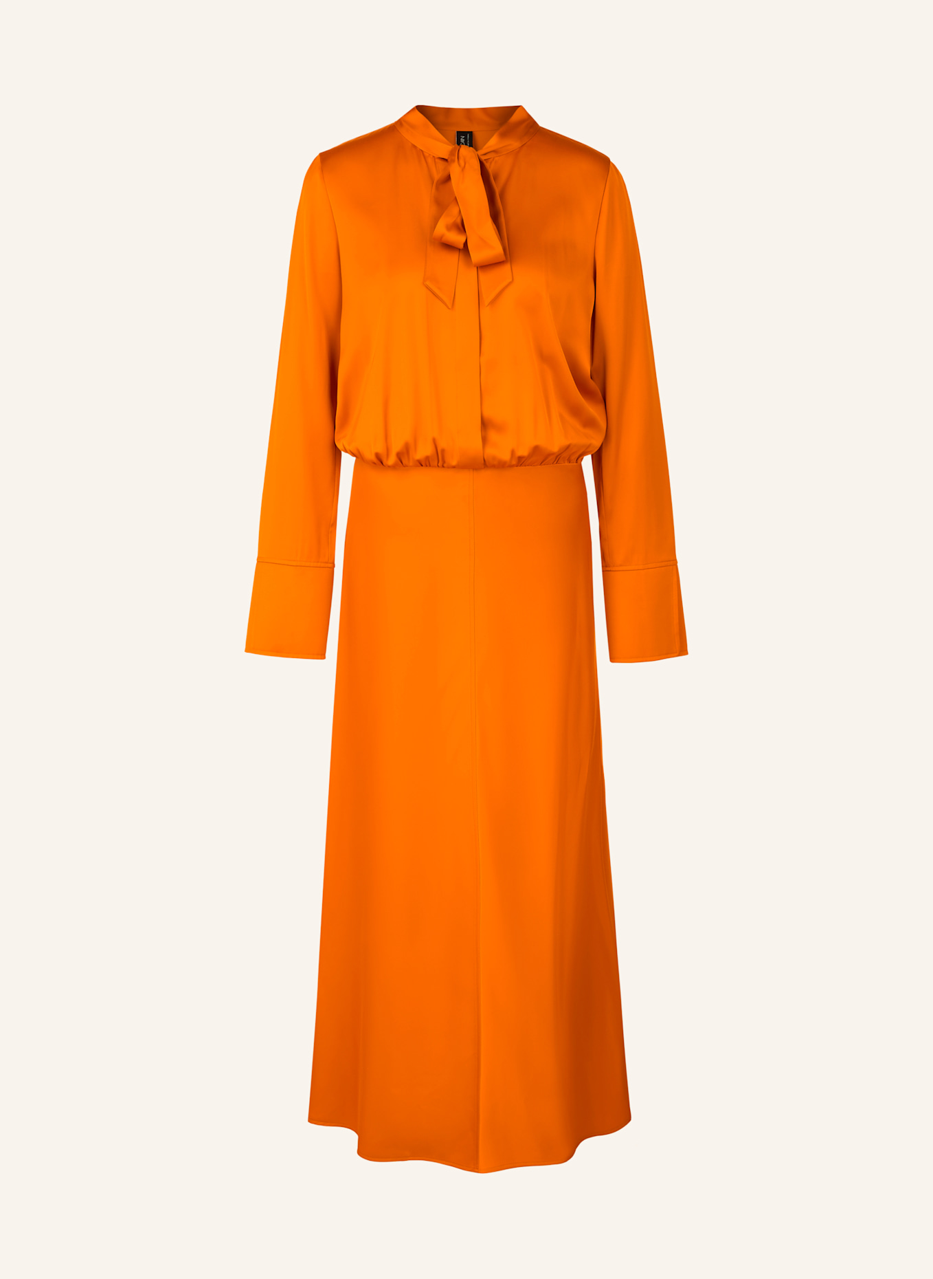 MARC CAIN Satinkleid mit Schluppe, Farbe: ORANGE (Bild 1)