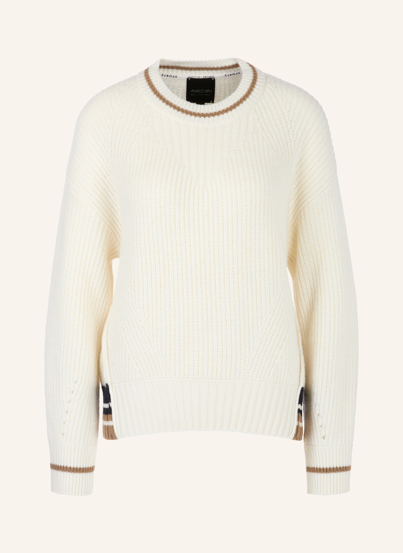 MARC CAIN Pullover, Farbe: WEISS/ CREME (Bild 1)