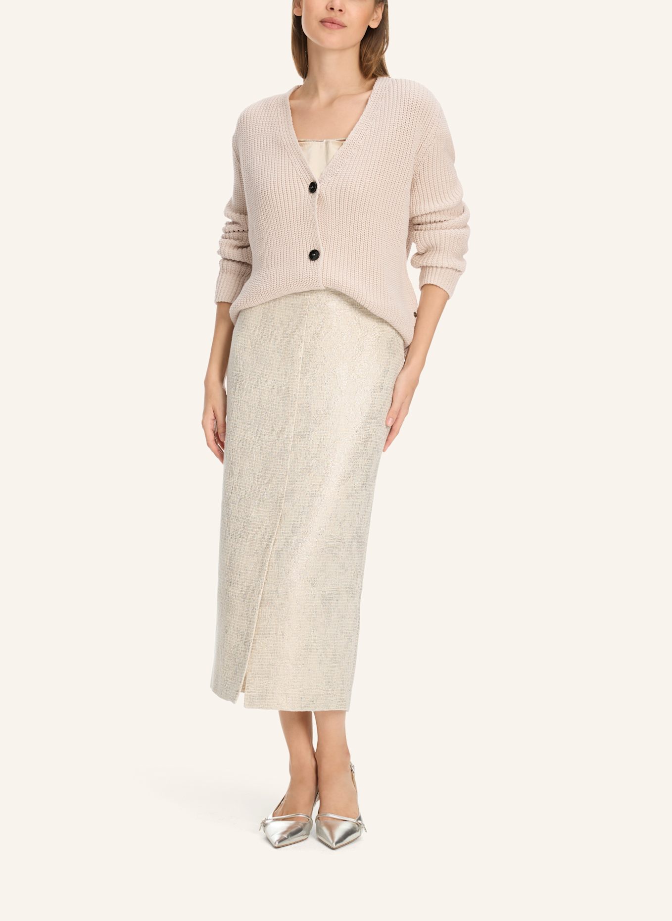 MARC CAIN Cardigan, Farbe: CREME (Bild 4)