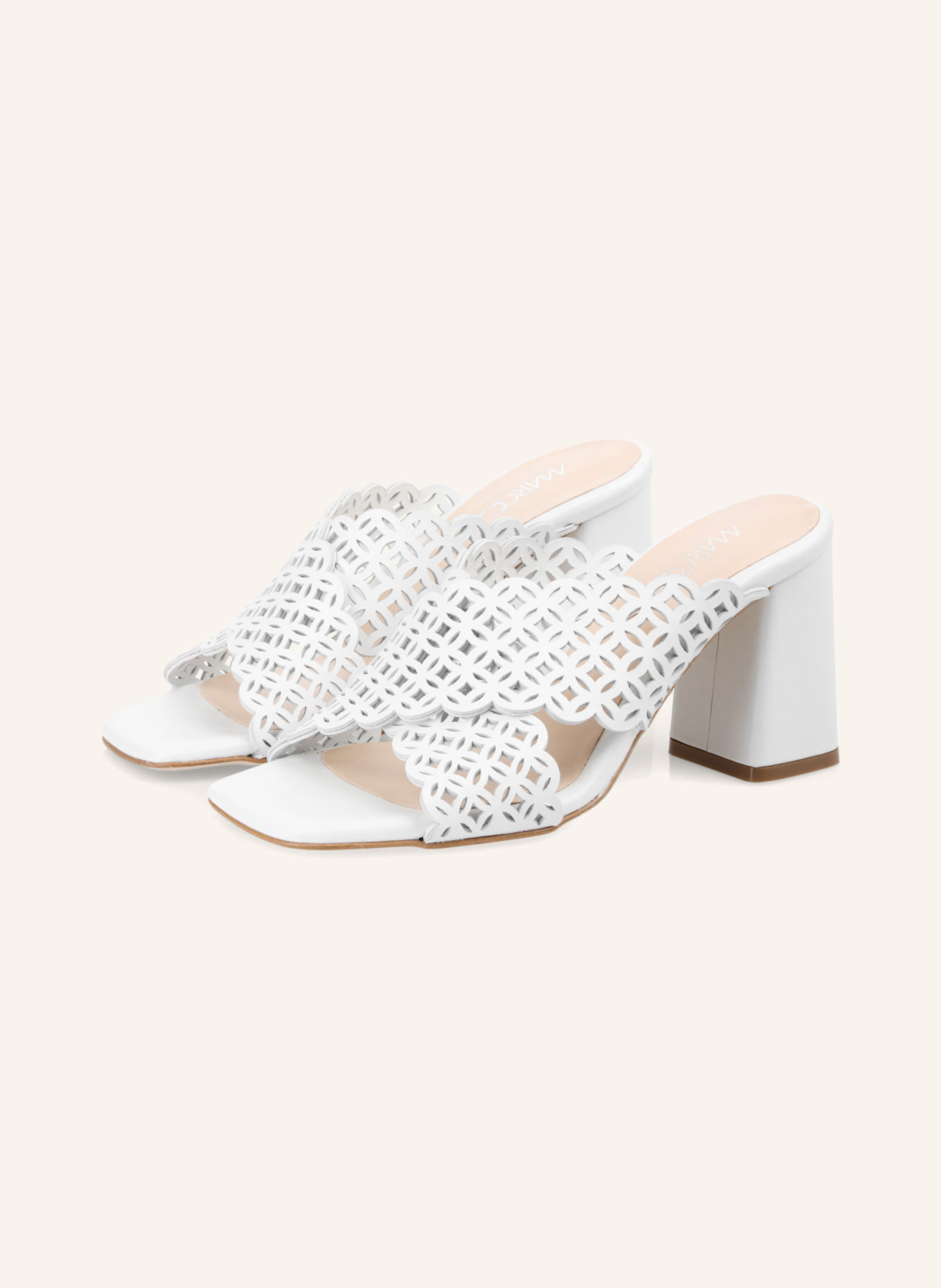 MARC CAIN Sandale: WEISS