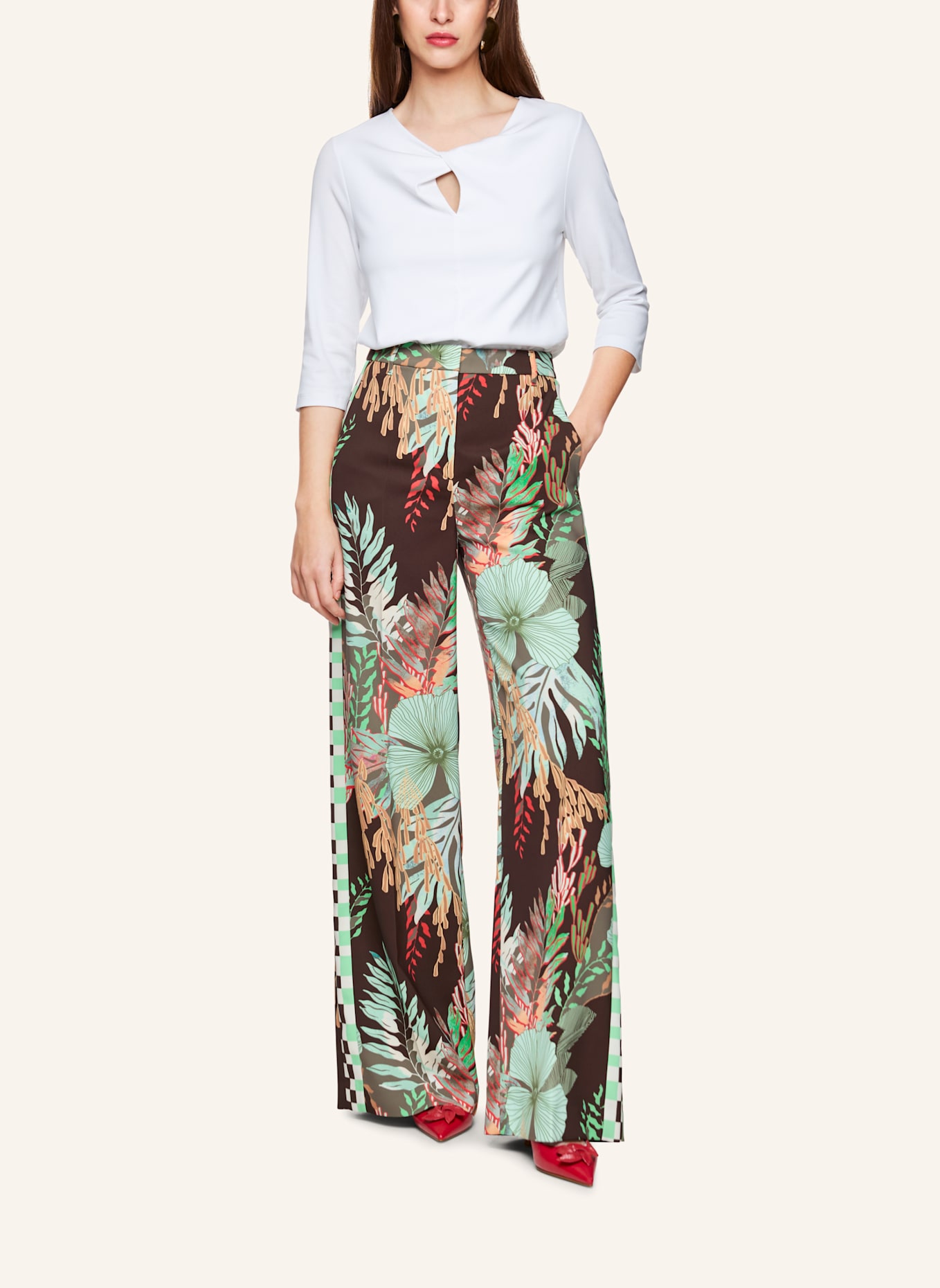 MARC CAIN Hose WAUKEE: DUNKELBRAUN