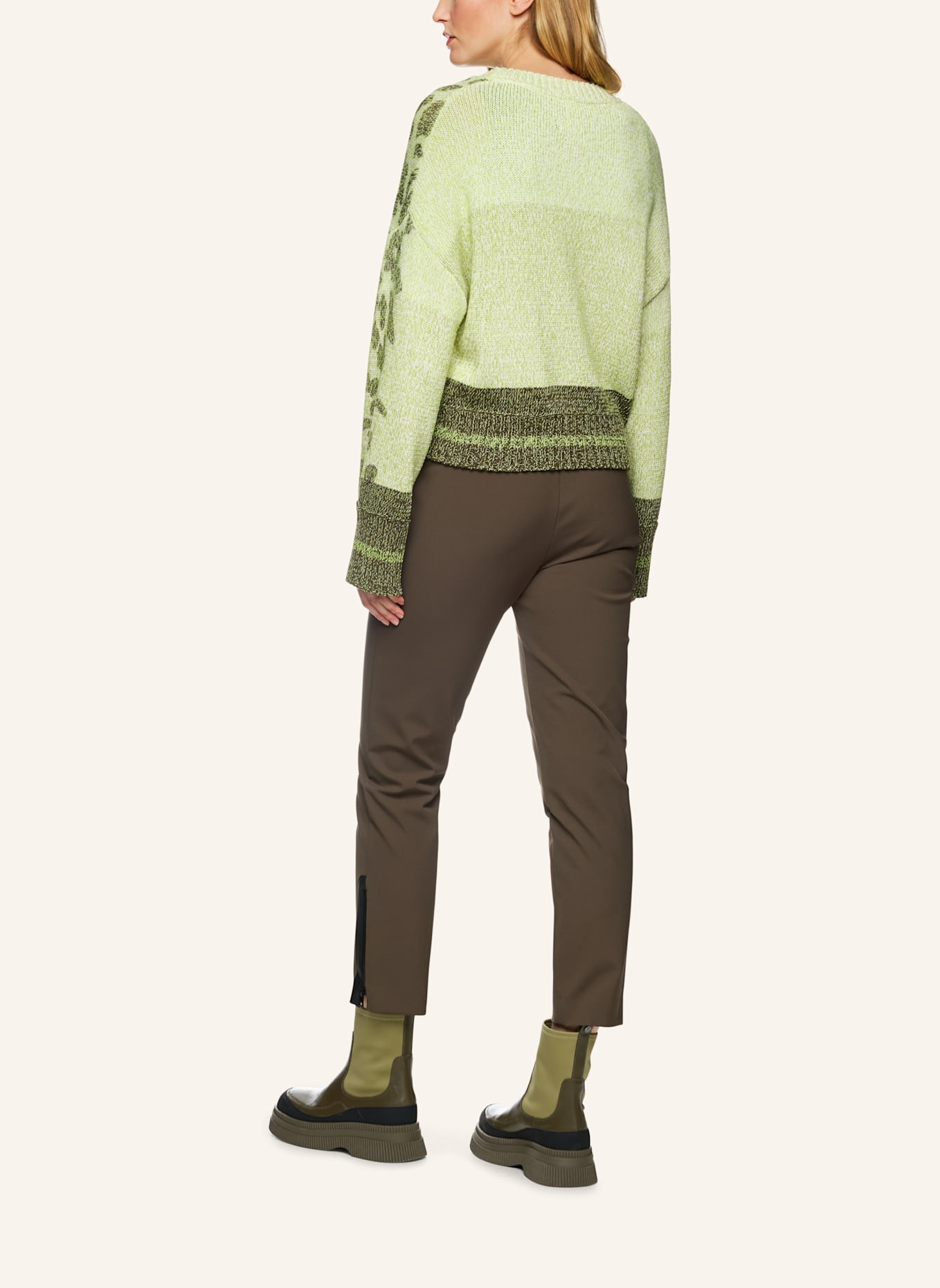 MARC CAIN Pullover: KHAKI