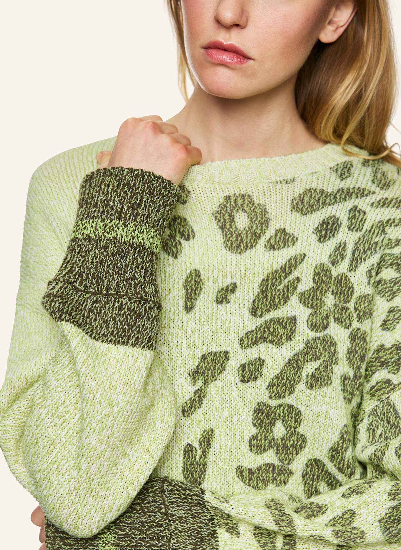 MARC CAIN Pullover: KHAKI