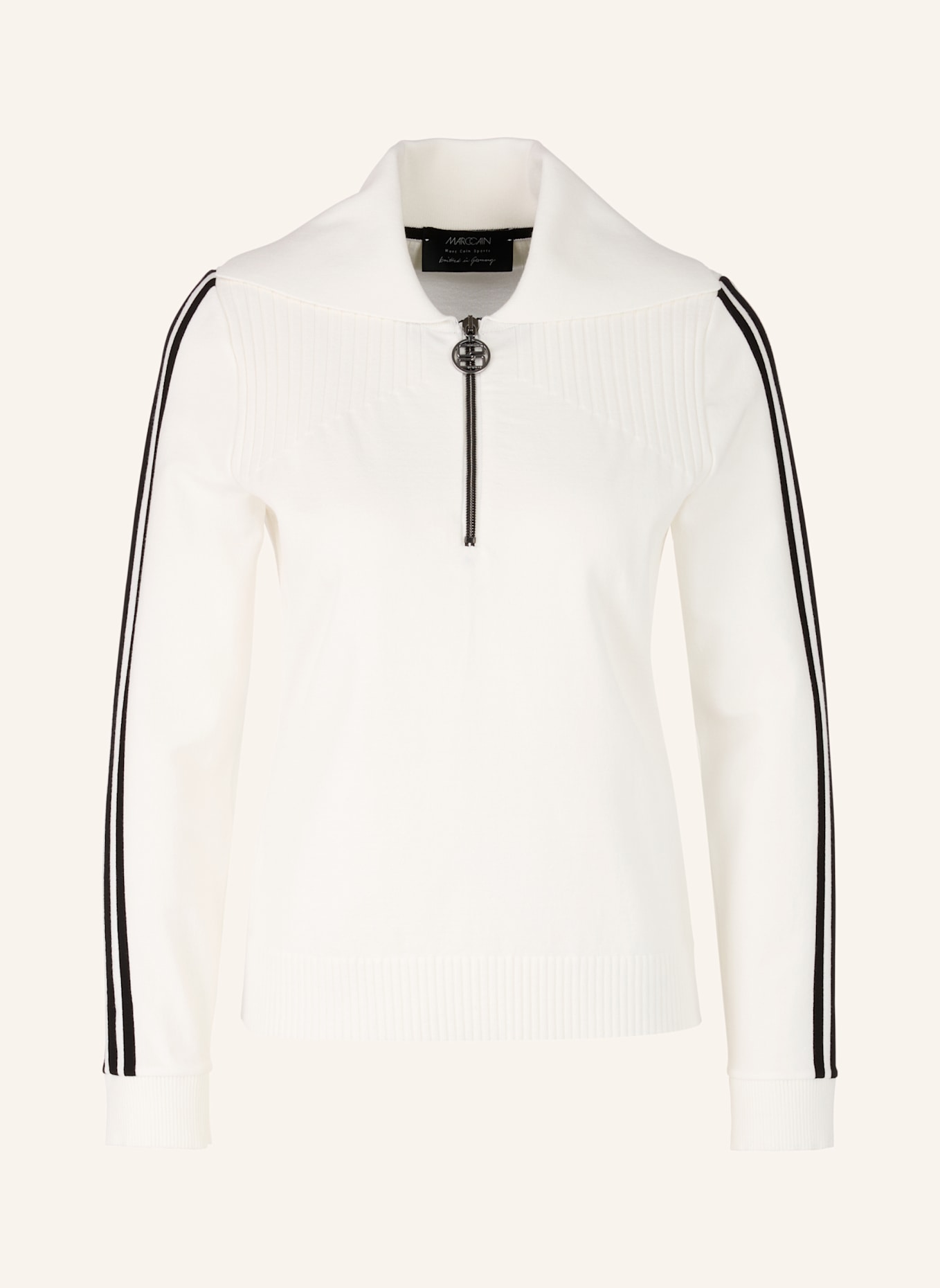 MARC CAIN Pullover: WEISS