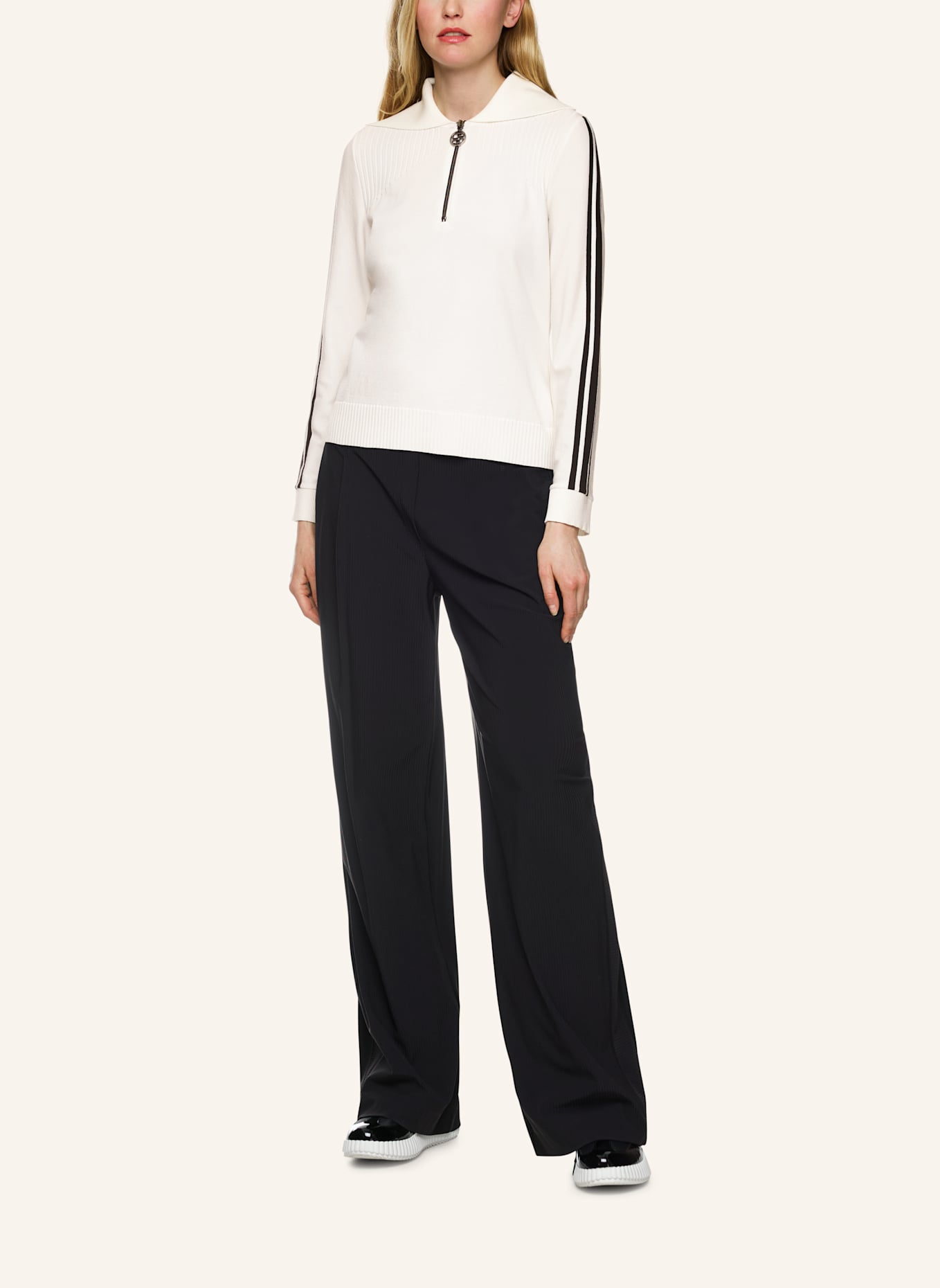 MARC CAIN Pullover: WEISS