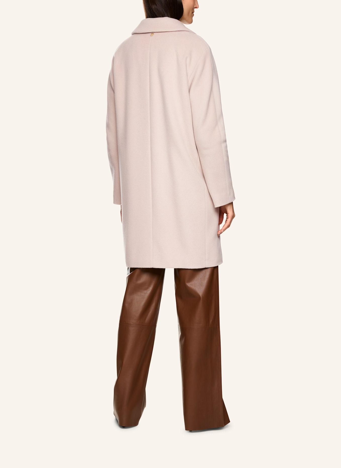 MARC CAIN Mantel mit Alpaka: BEIGE/ GRAU/ TAUPE