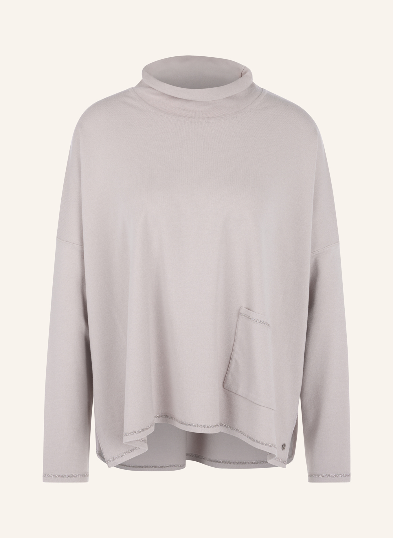 MARC CAIN Pullover mit Glitzergarn: ALTROSA