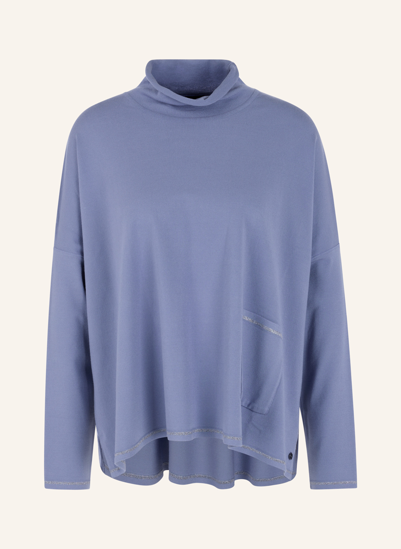 MARC CAIN Pullover mit Glitzergarn: LILA