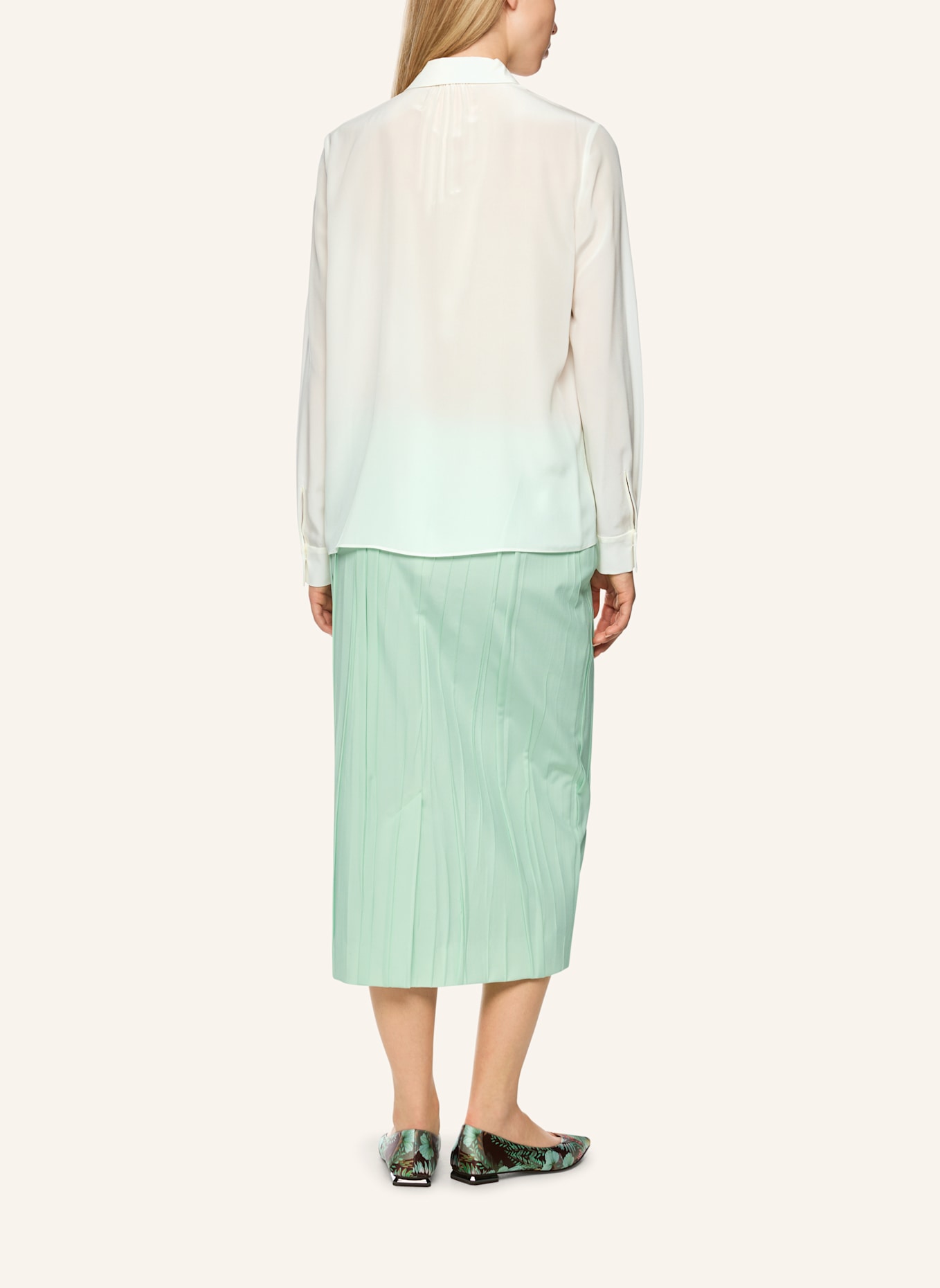 MARC CAIN Bluse: WEISS/ CREME