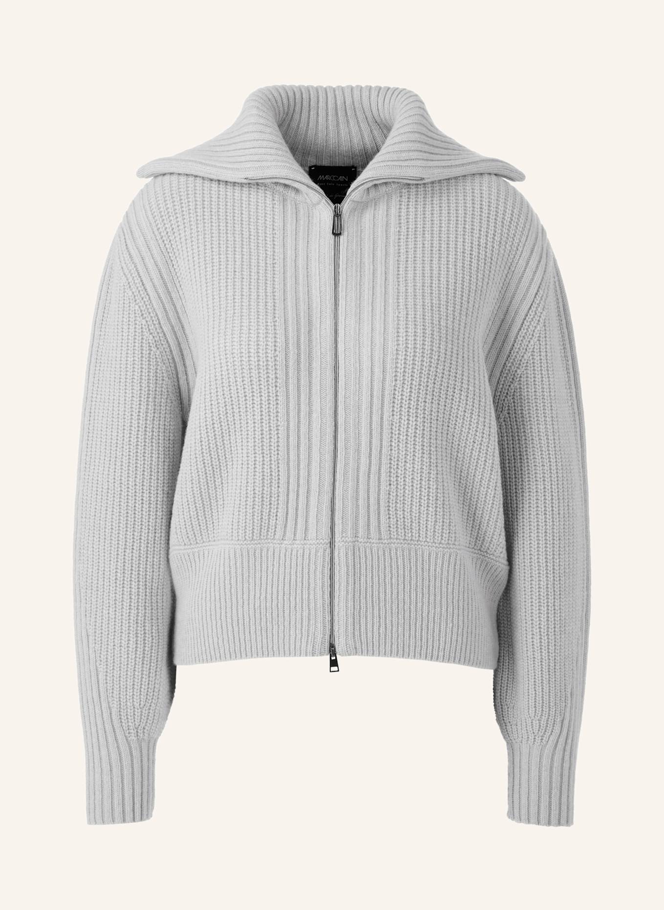 MARC CAIN Cardigan: SILBER/ GRAU