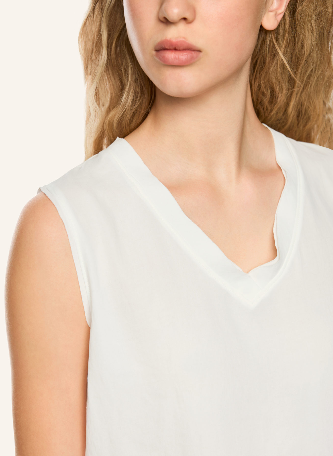 MARC CAIN Top: WEISS/ CREME
