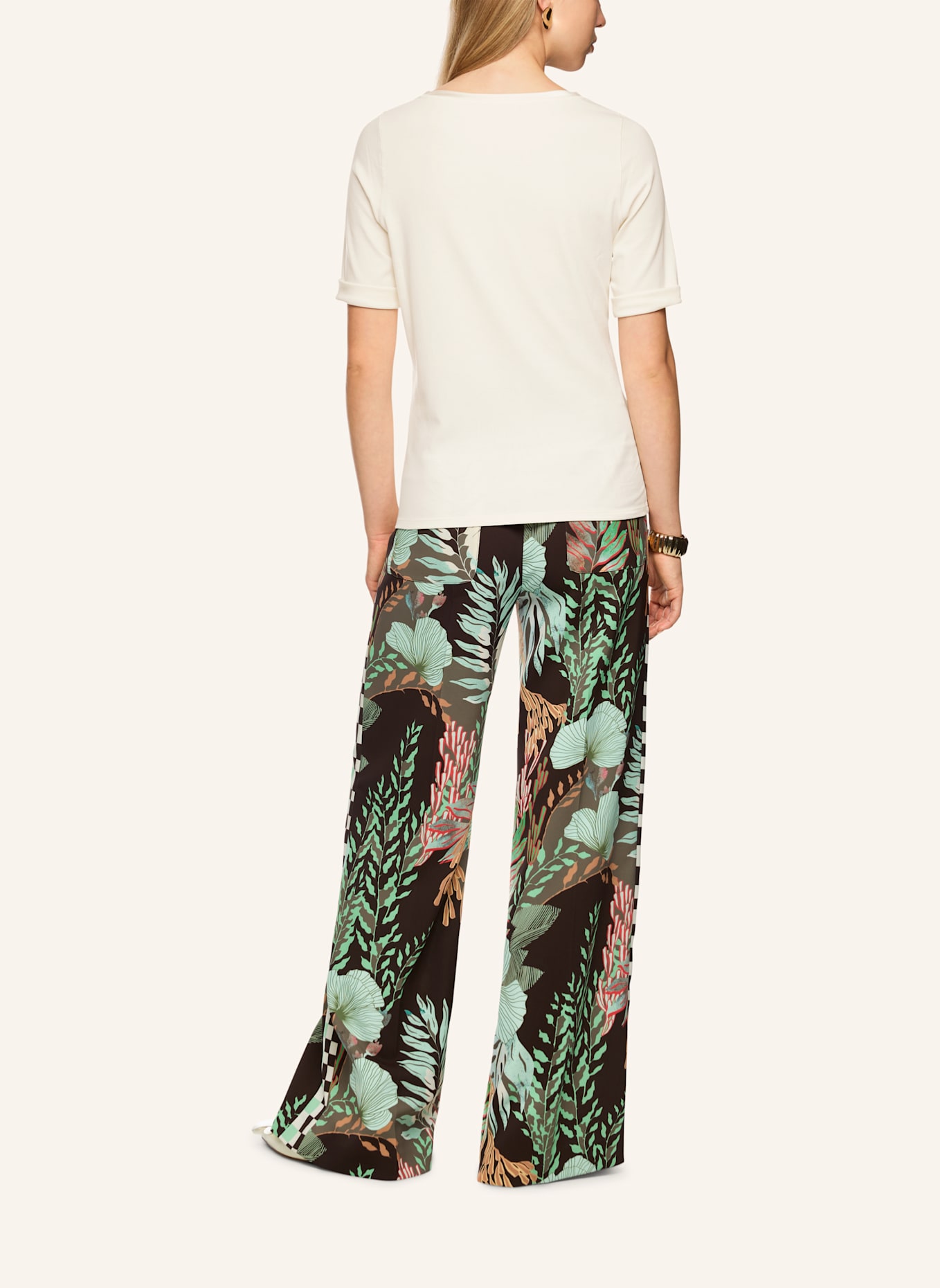 MARC CAIN Shirt mit 3/4-Arm: BEIGE