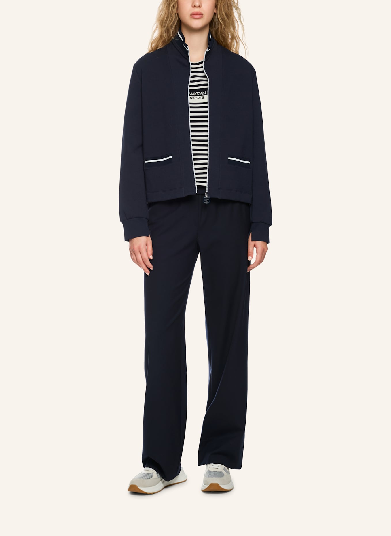 MARC CAIN Jacke: DUNKELBLAU