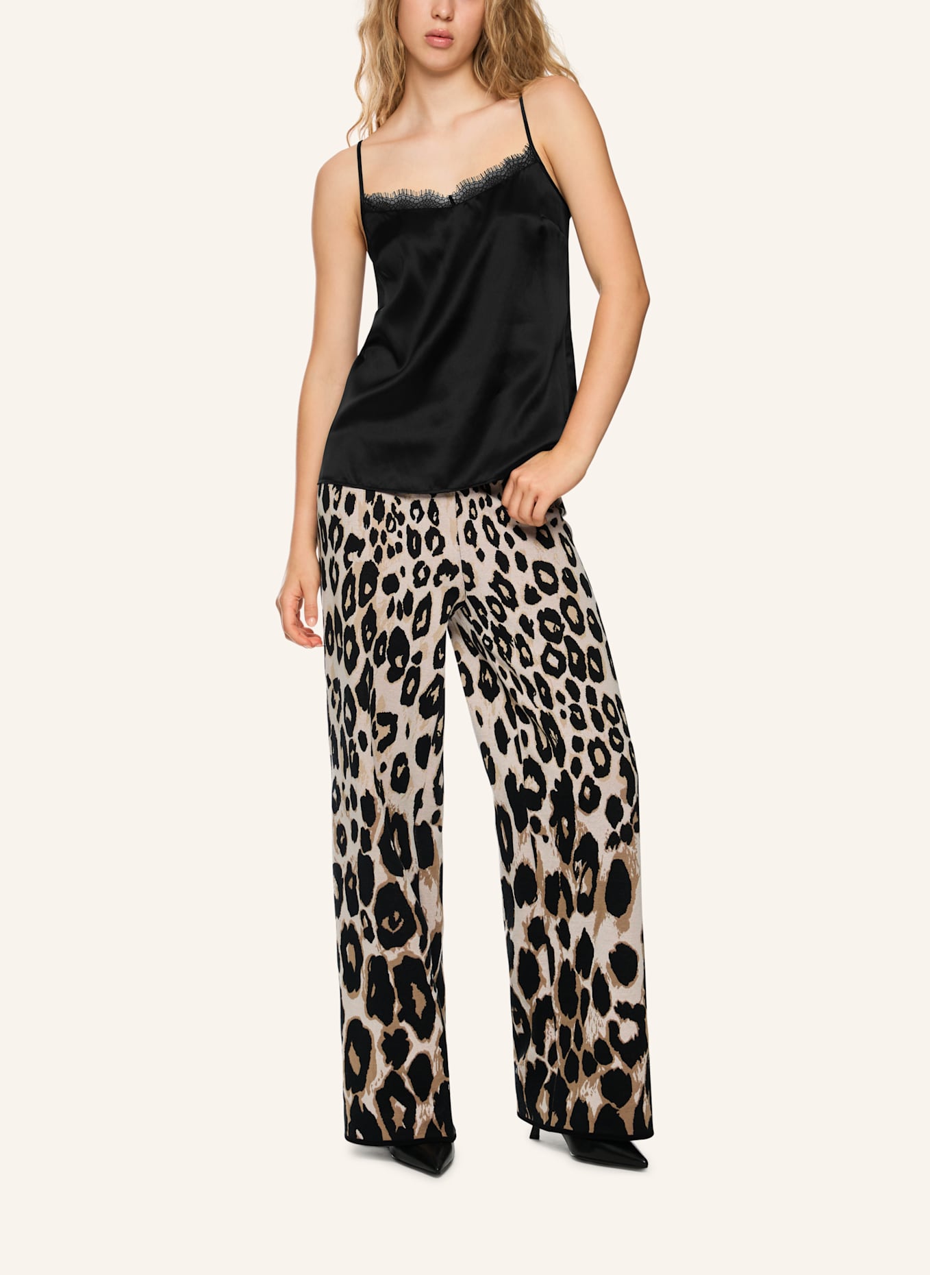 MARC CAIN Seidentop: SCHWARZ