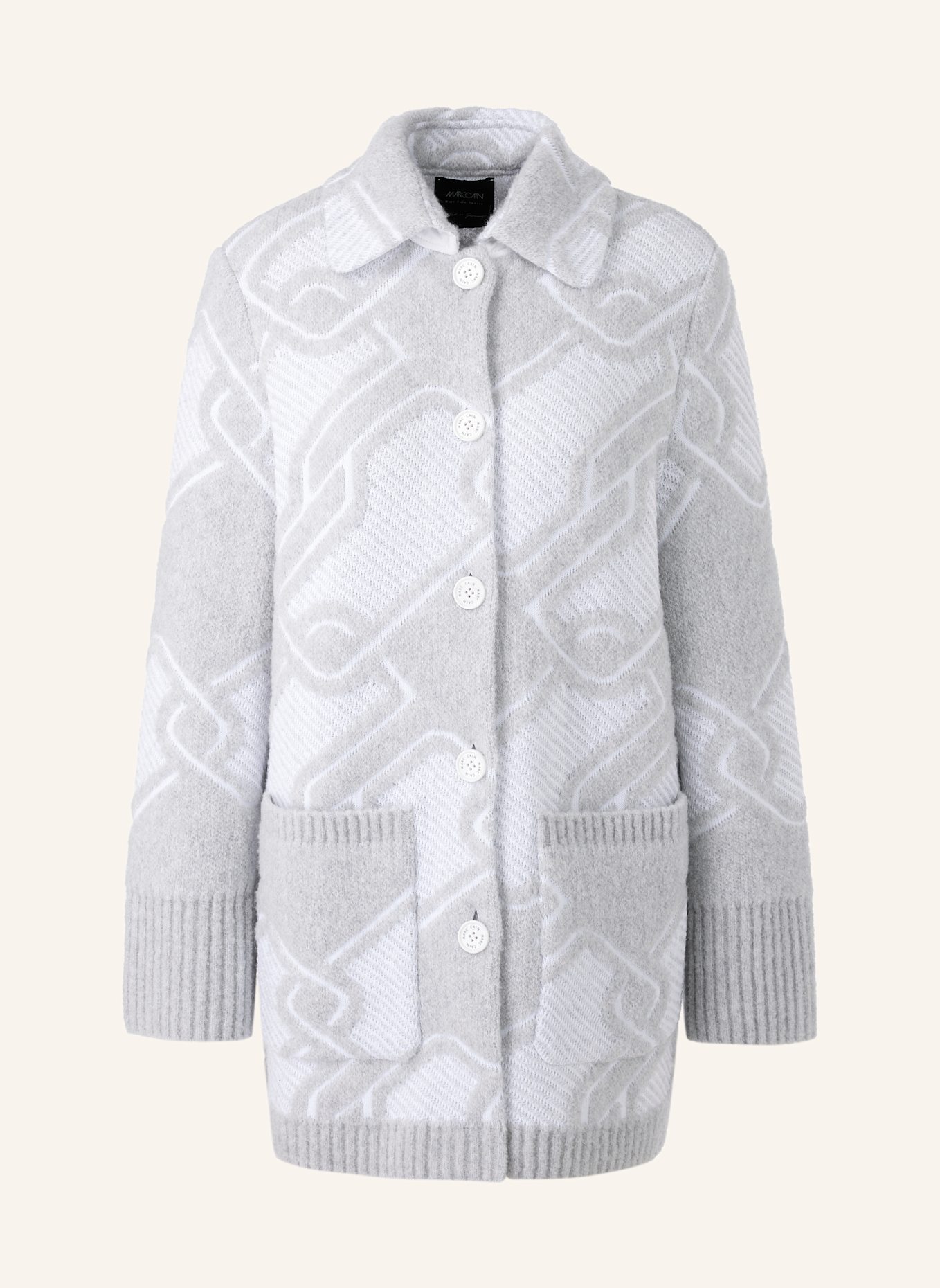 MARC CAIN Mantel: SILBER/ GRAU