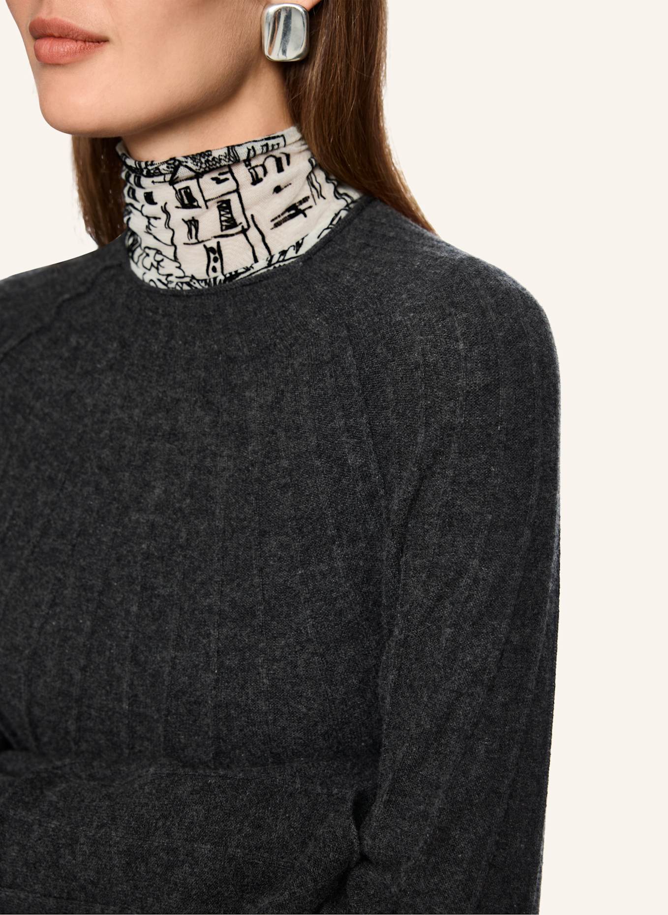 MARC CAIN Pullover: GRAU