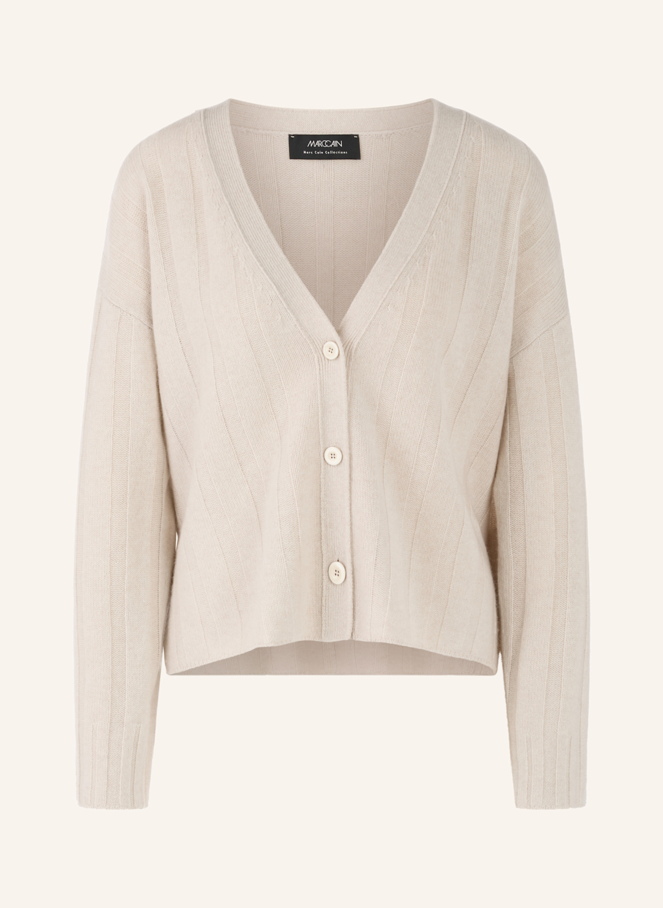 MARC CAIN Cardigan: CREME