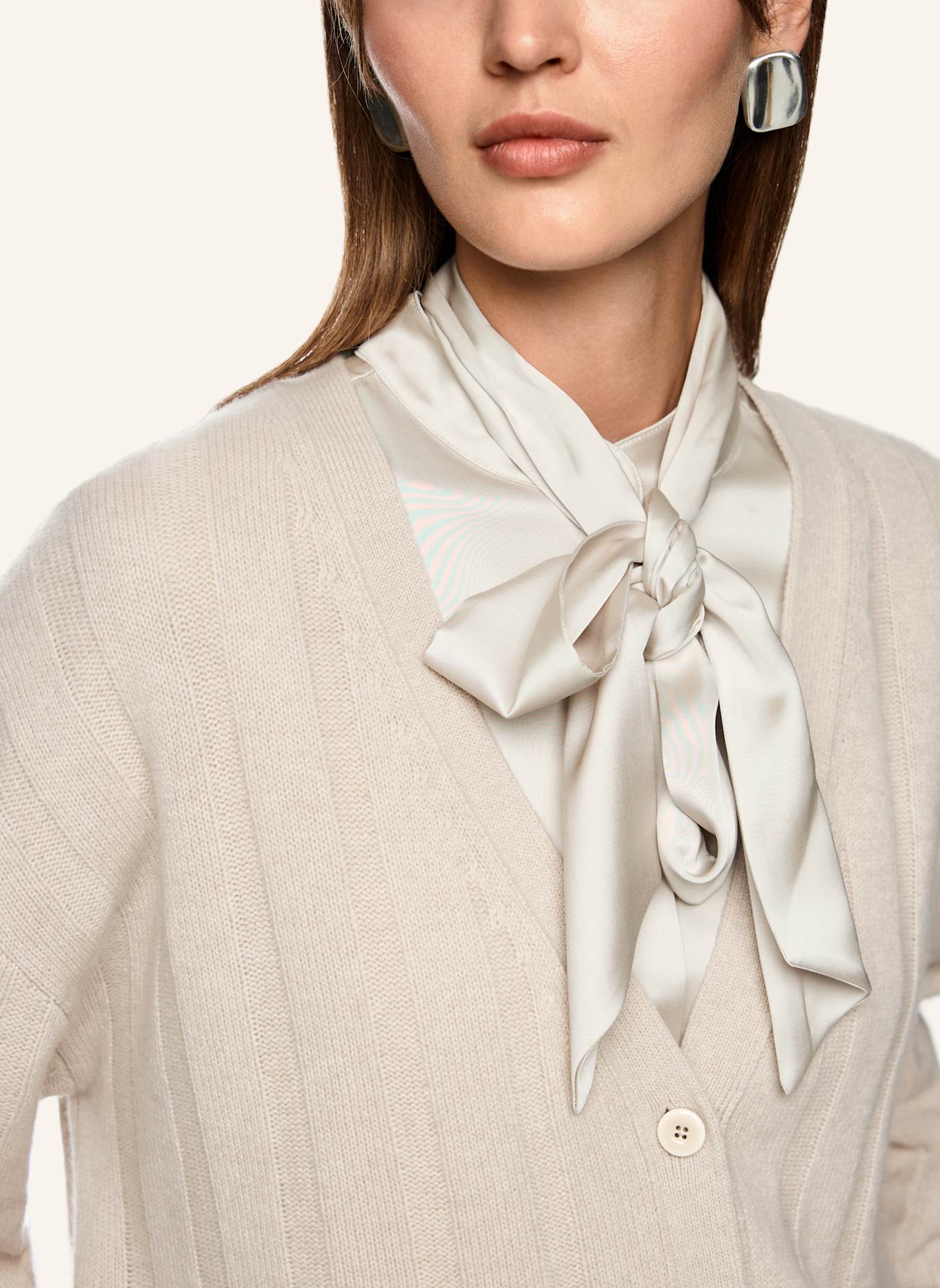 MARC CAIN Cardigan: CREME