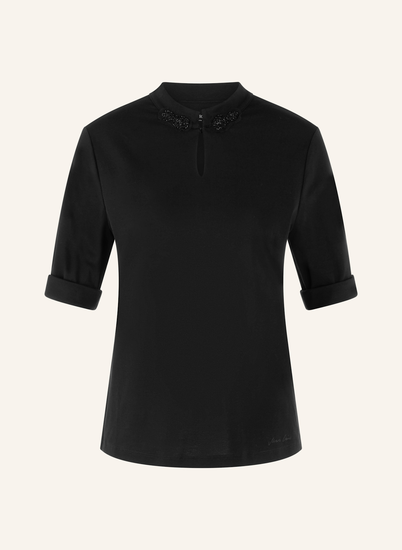 MARC CAIN T-Shirt: SCHWARZ
