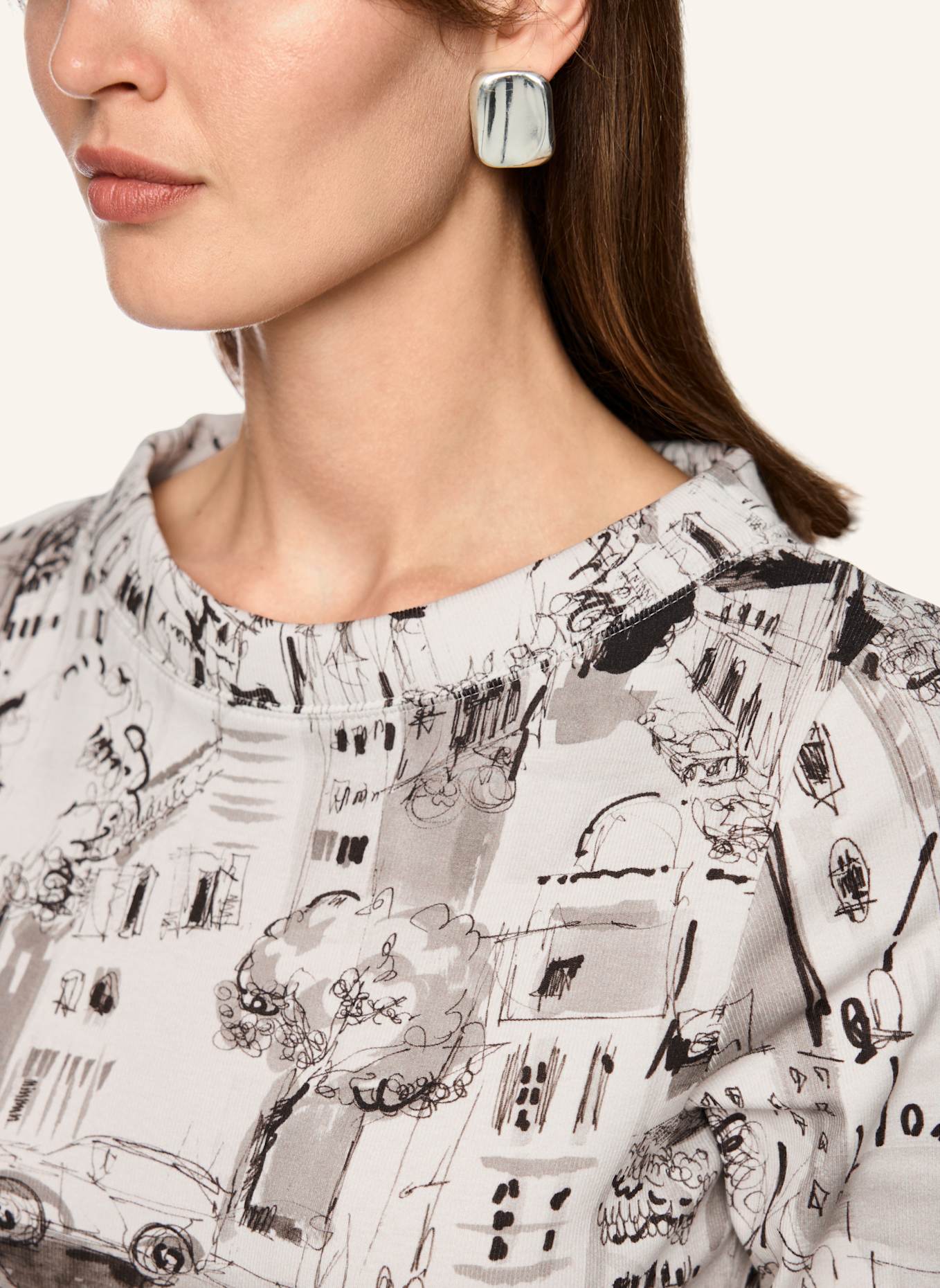 MARC CAIN T-Shirt: CREME